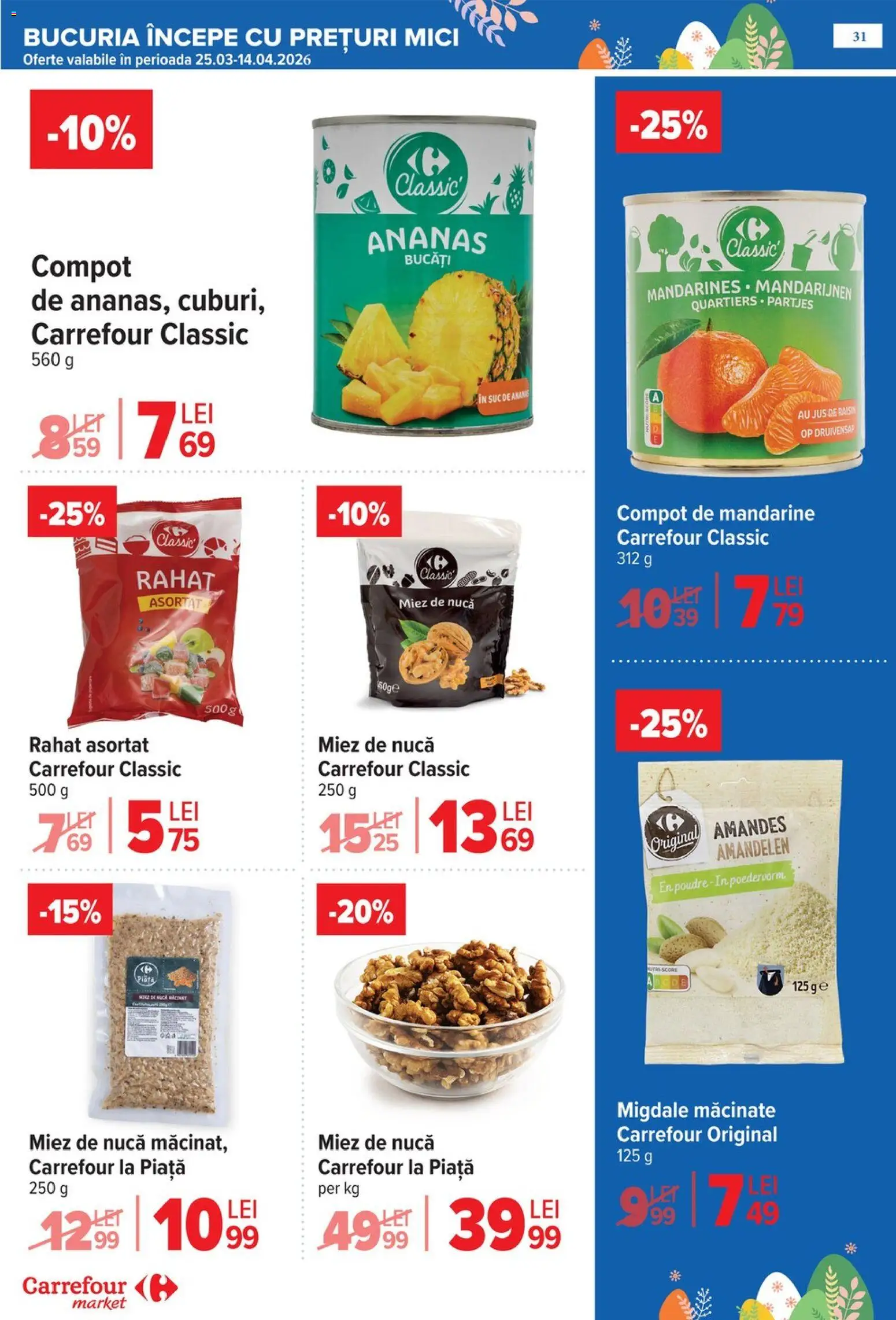 Catalog Carrefour 25 Martie - 4 Aprilie 2026 | Pagina 35 | Produse: Mici, Suc, Ananas, Compot