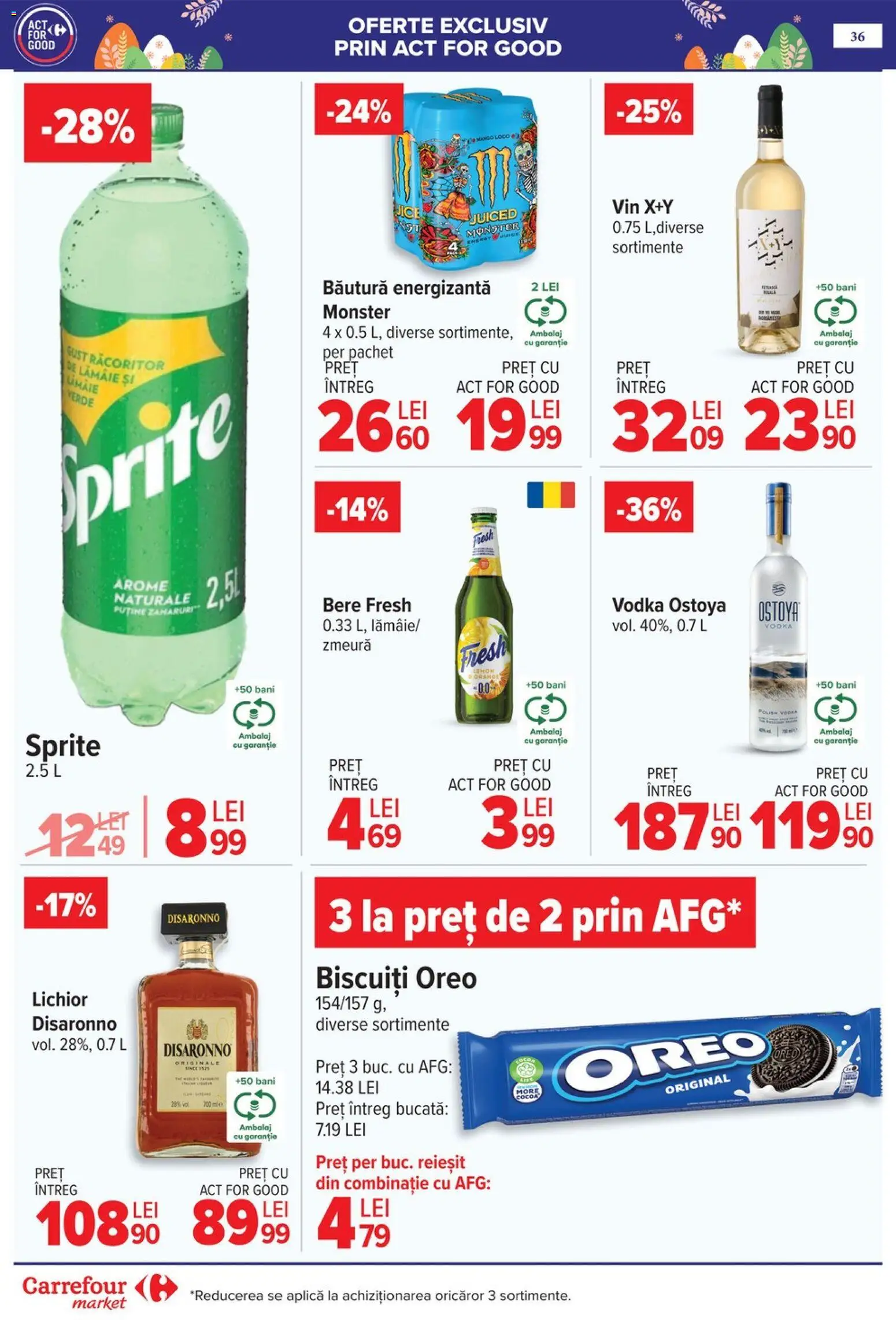 Catalog Carrefour 25 Martie - 4 Aprilie 2026 | Pagina 40 | Produse: Bere, Băutură energizantă, Vodka, Lămâie