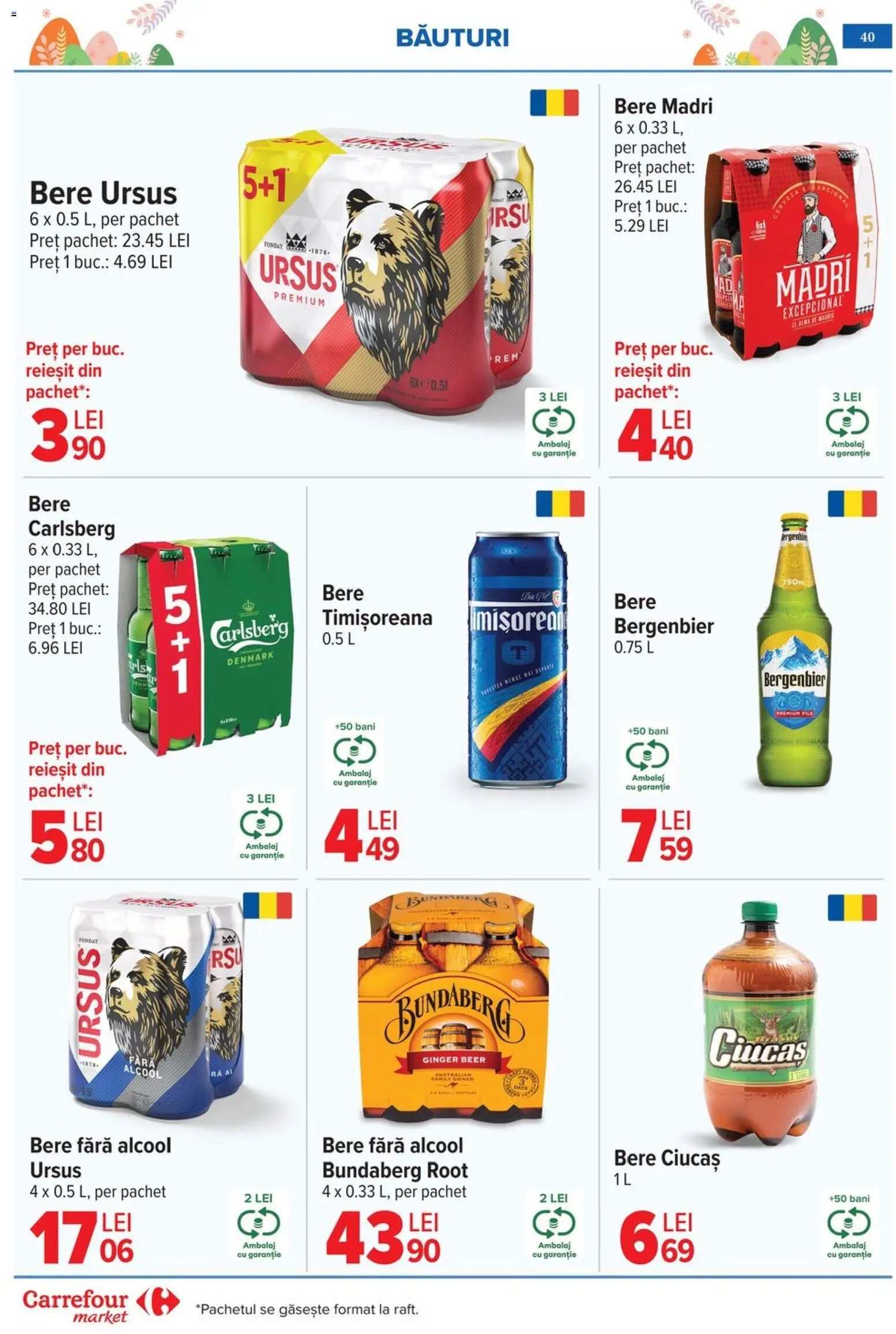 Catalog Carrefour 25 Martie - 4 Aprilie 2026 | Pagina 44 | Produse: Bere, Plastik Kulübe