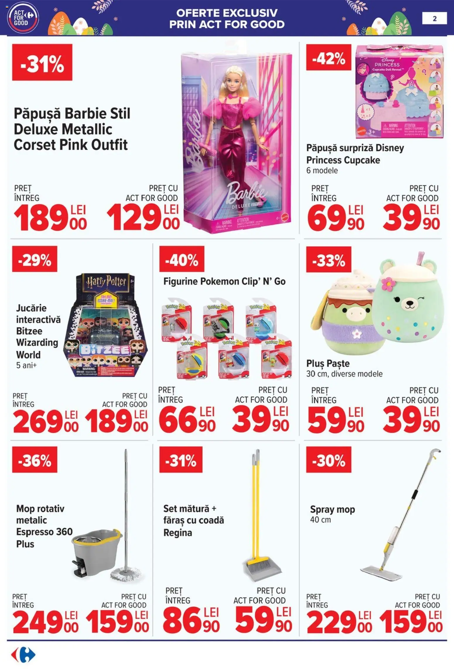 Catalog Carrefour 25 Martie - 13 Aprilie 2026 | Pagina 2 | Produse: Mop, Mătură, Paste