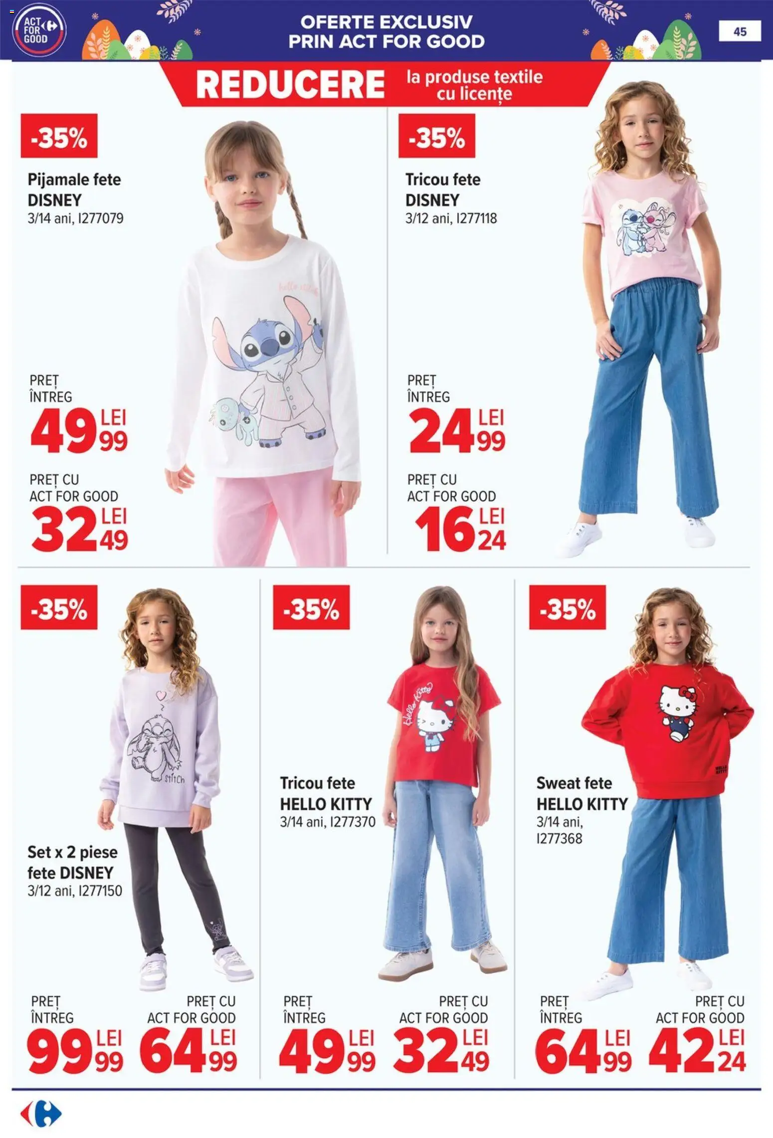 Catalog Carrefour 25 Martie - 13 Aprilie 2026 | Pagina 47 | Produse: Tricou, Pijamale