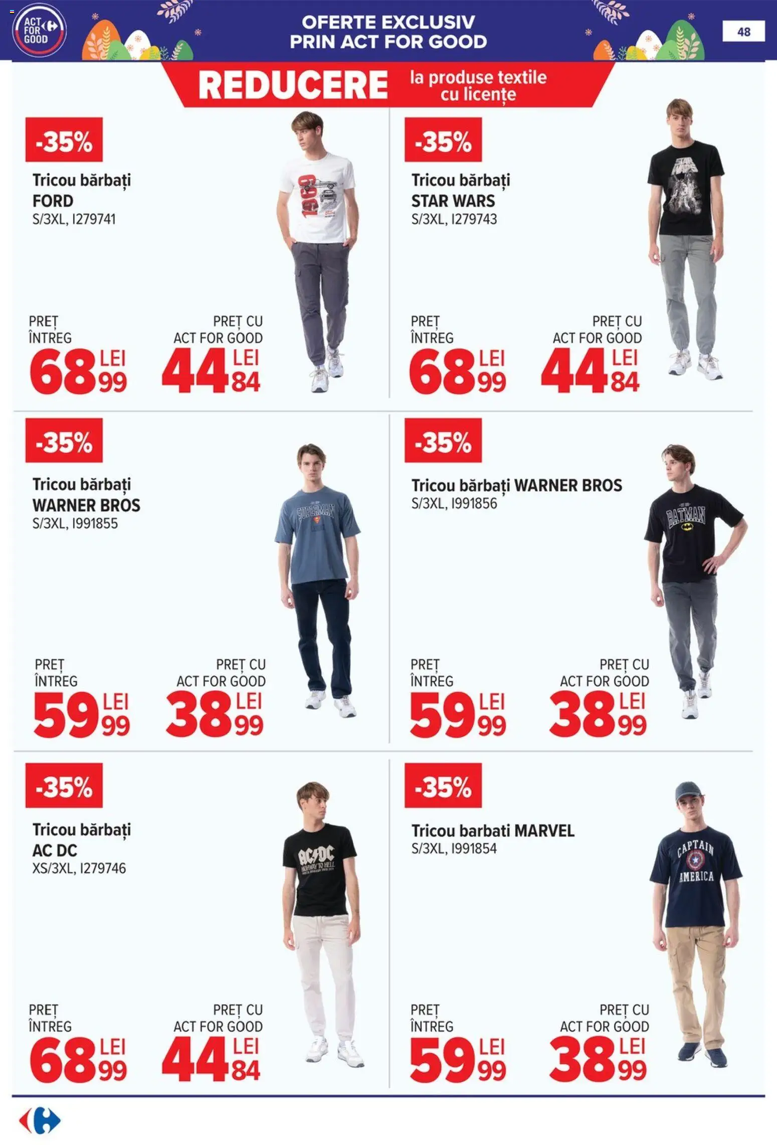 Catalog Carrefour 25 Martie - 13 Aprilie 2026 | Pagina 50 | Produse: Tricou