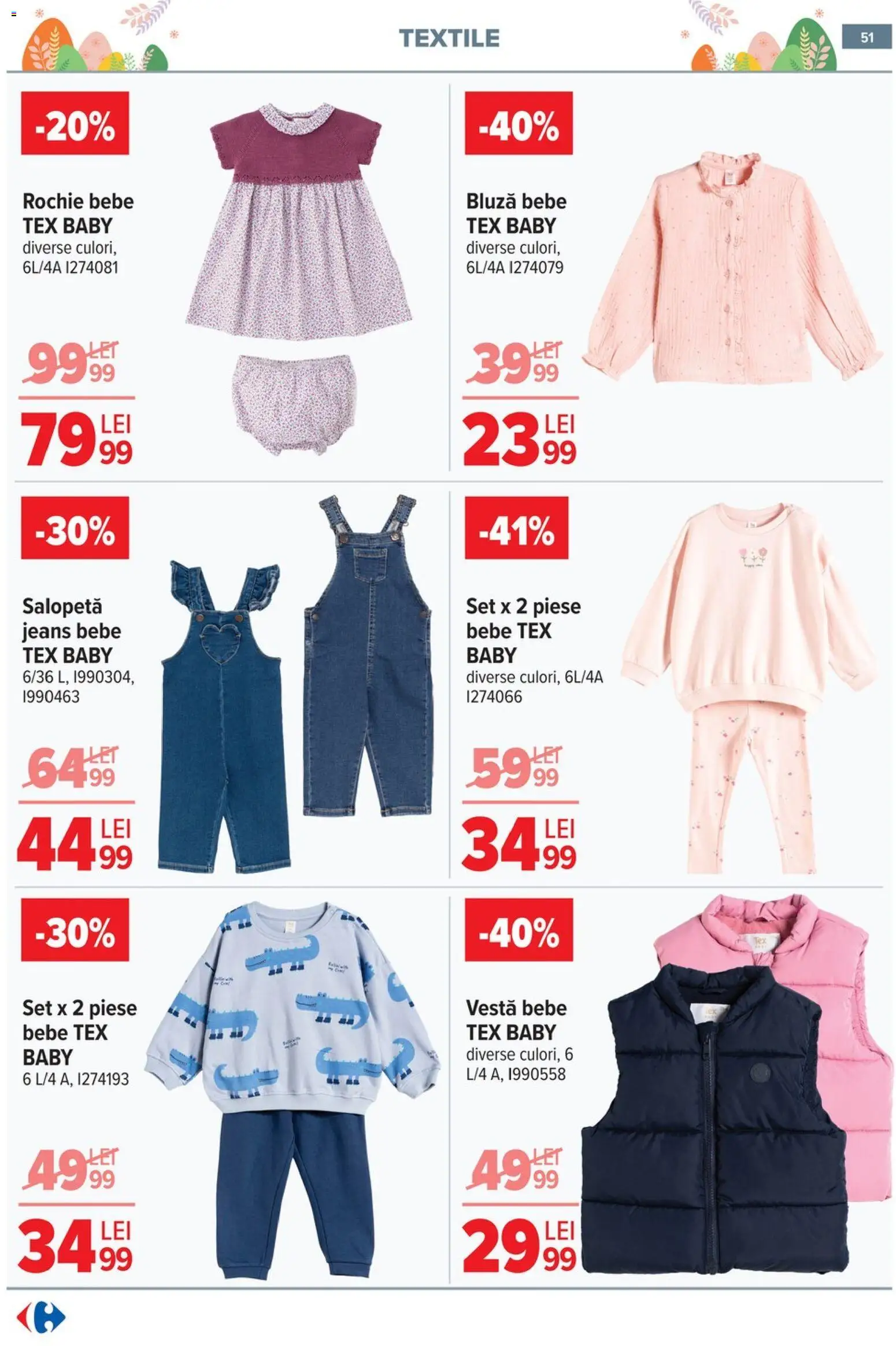 Catalog Carrefour 25 Martie - 13 Aprilie 2026 | Pagina 53 | Produse: Rochie, Bluză, Vestă, Salopetă