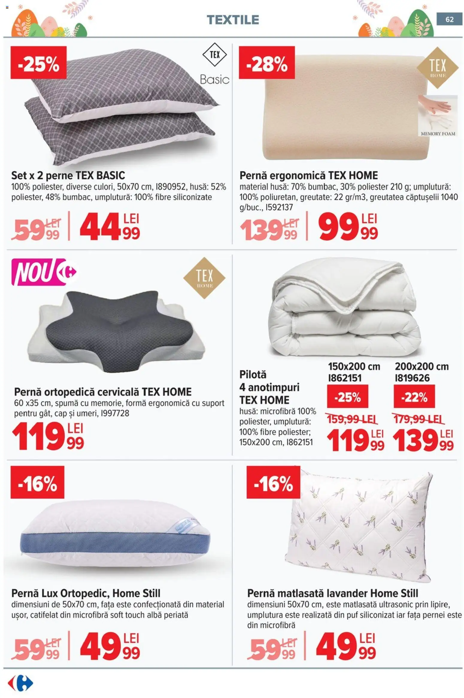 Catalog Carrefour 25 Martie - 13 Aprilie 2026 | Pagina 64 | Produse: Pepino, Pernă, Pilotă