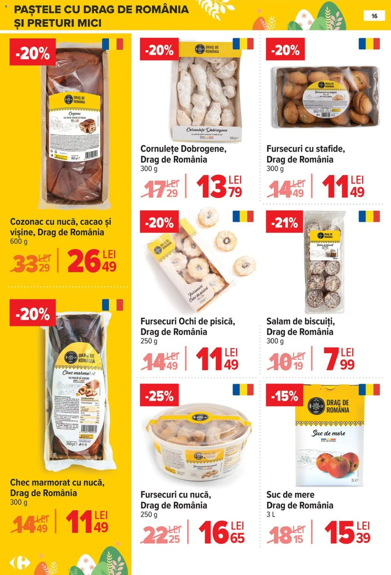 Catalog Carrefour 25 Martie - 13 Aprilie 2026 | Pagina 16 | Produse: Suc, Mere, Cornulețe, Cacao