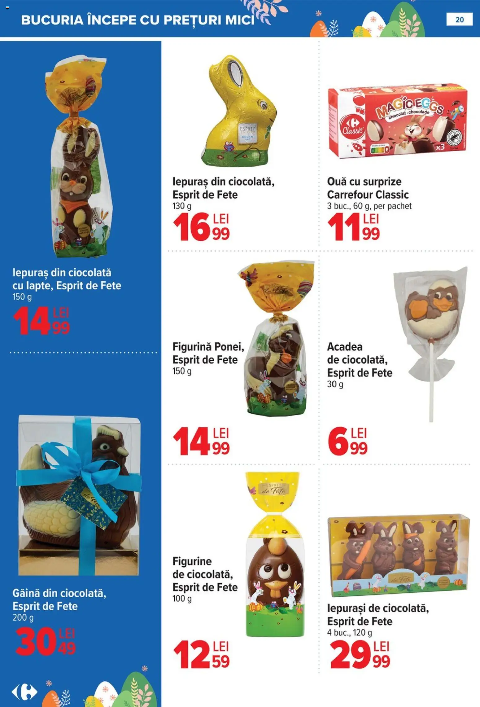 Catalog Carrefour 25 Martie - 13 Aprilie 2026 | Pagina 20 | Produse: Ouă, Ciocolată