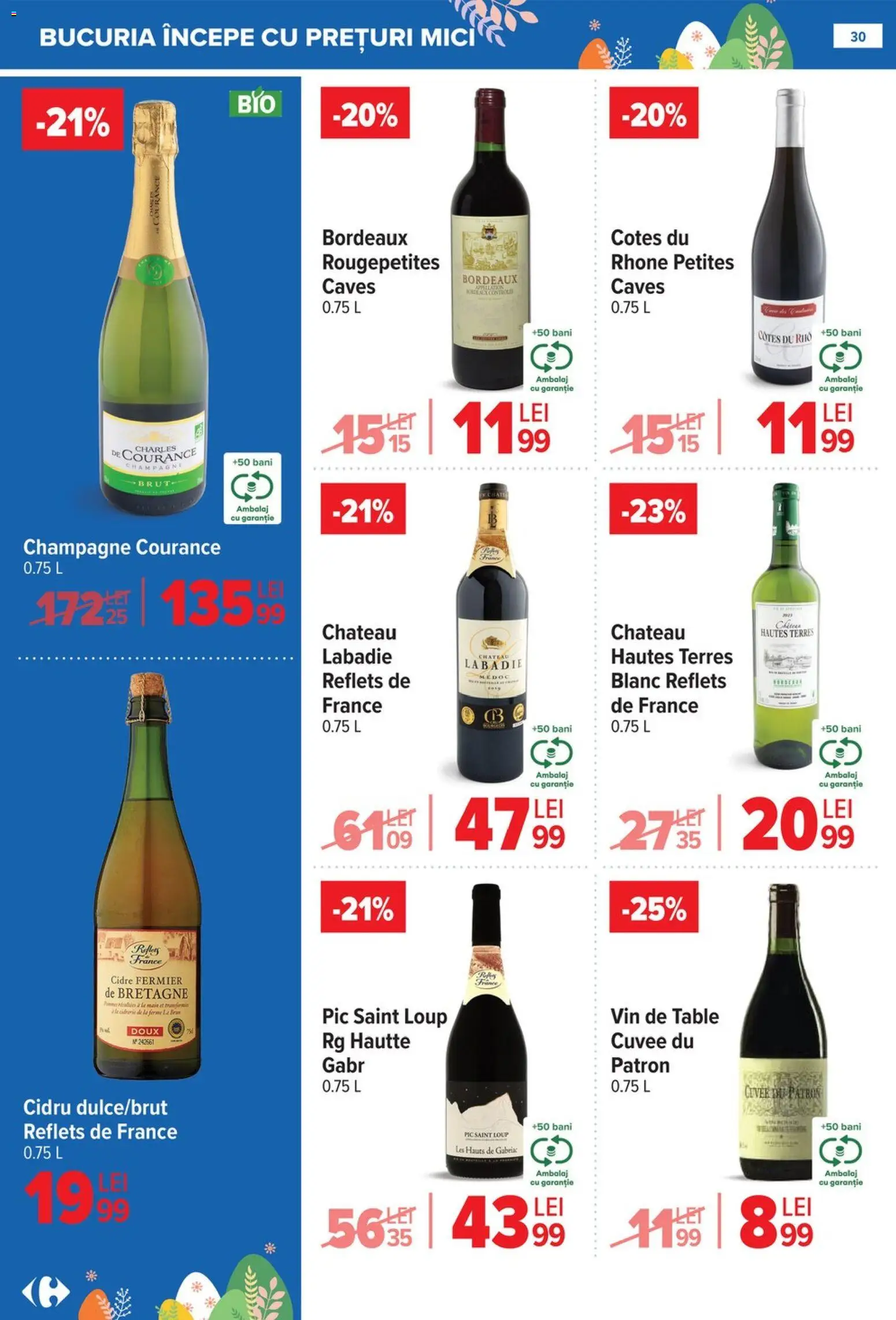 Catalog Carrefour 25 Martie - 13 Aprilie 2026 | Pagina 30 | Produse: Mici, Vin