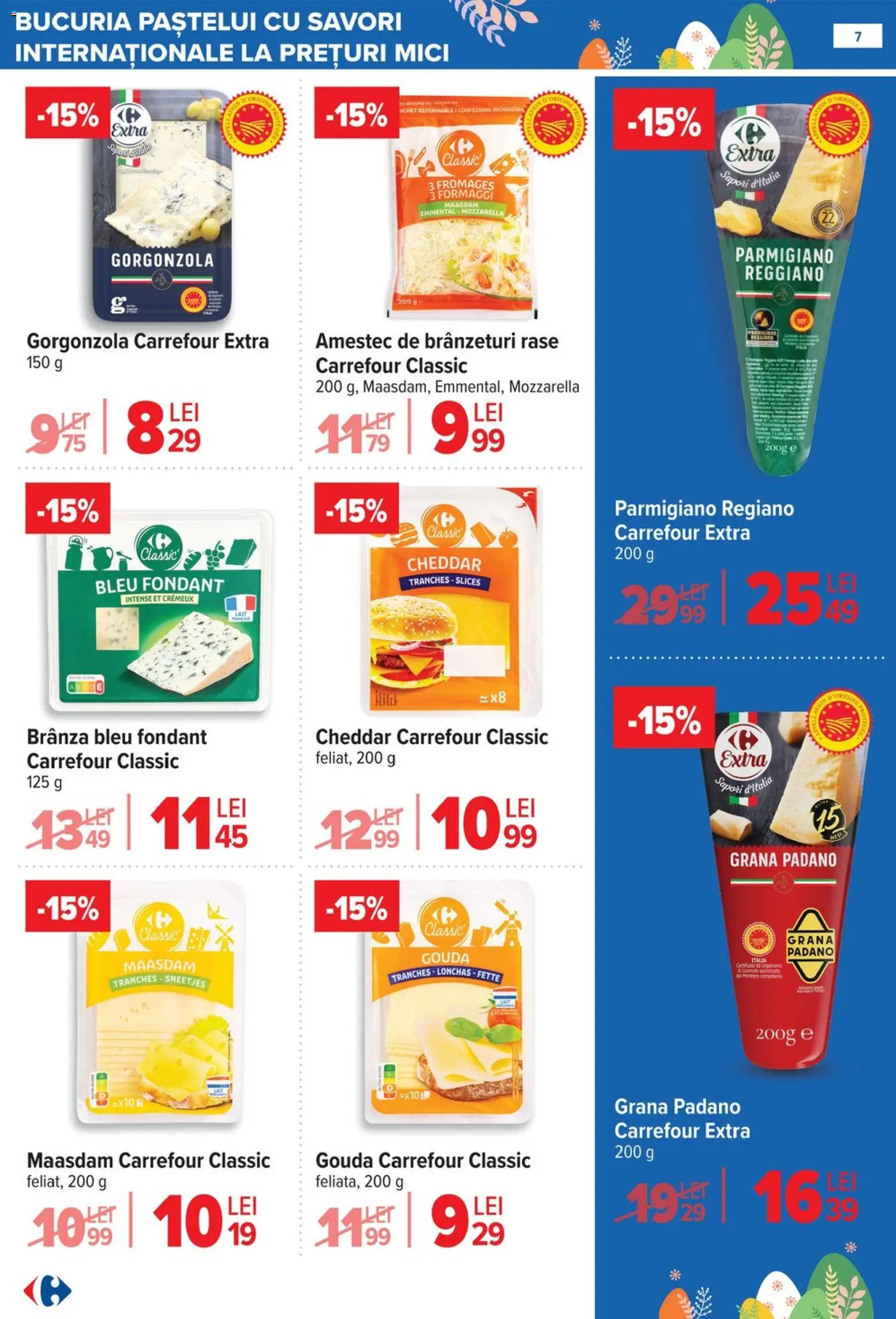 Catalog Carrefour 25 Martie - 13 Aprilie 2026 | Pagina 7 | Produse: Mici, Mozzarella, Brânză, Gouda