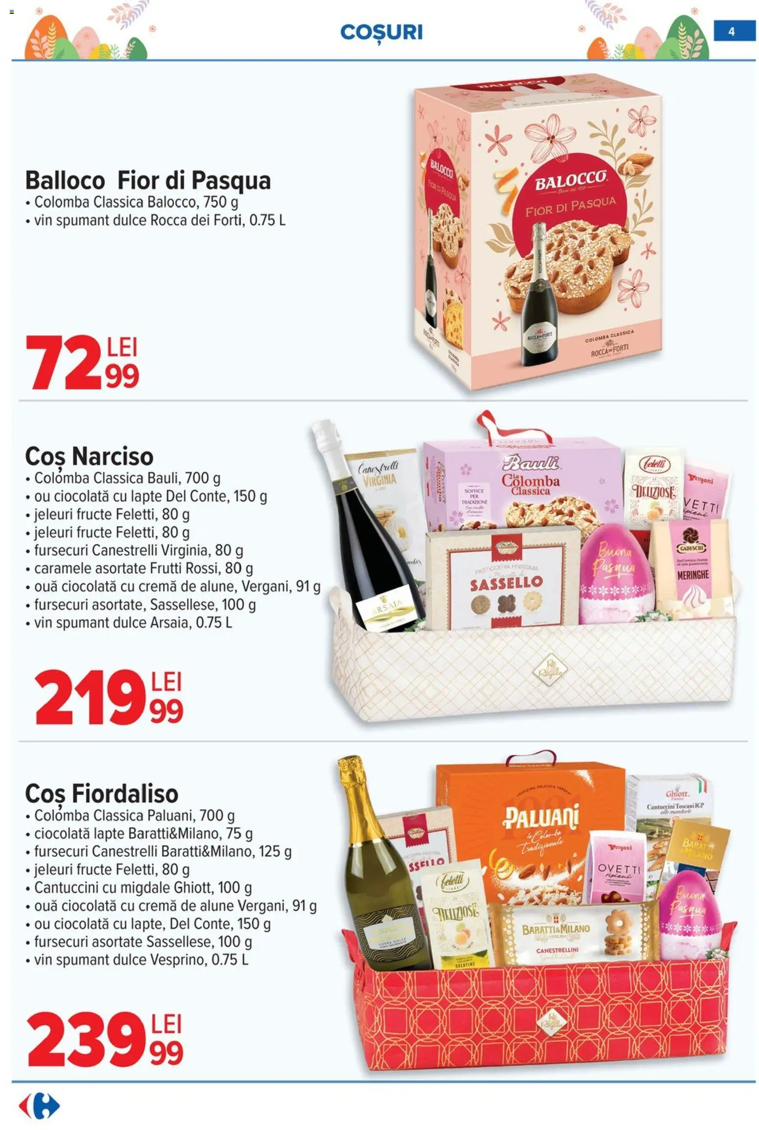 Catalog Carrefour 25 Martie - 13 Aprilie 2026 | Pagina 4 | Produse: Coș, Migdale, Alune, Lapte