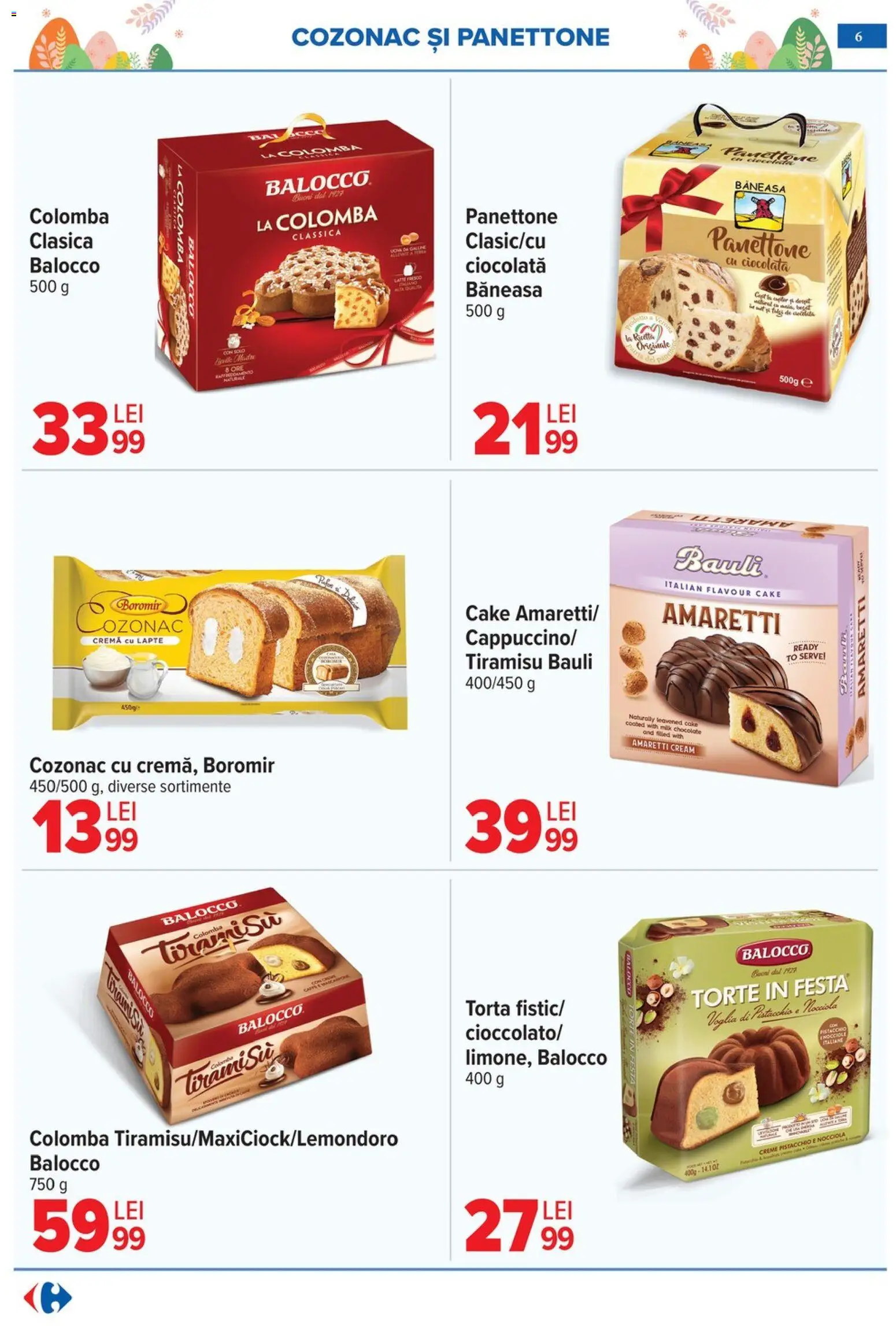 Catalog Carrefour 25 Martie - 13 Aprilie 2026 | Pagina 6 | Produse: Lapte, Cremă, Tiramisu, Ciocolată
