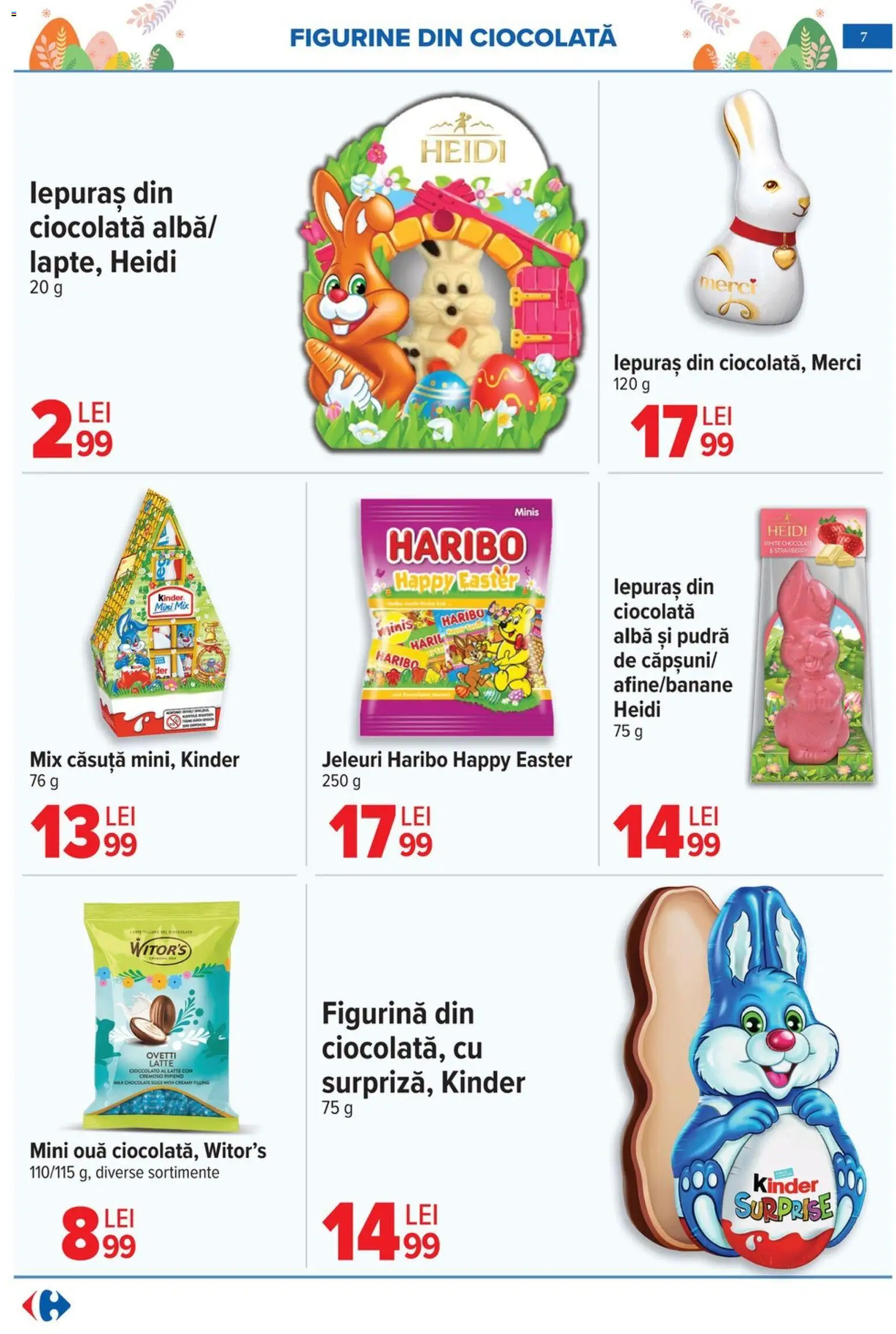 Catalog Carrefour 25 Martie - 13 Aprilie 2026 | Pagina 7 | Produse: Pudră, Ouă, Ciocolată, Jeleuri