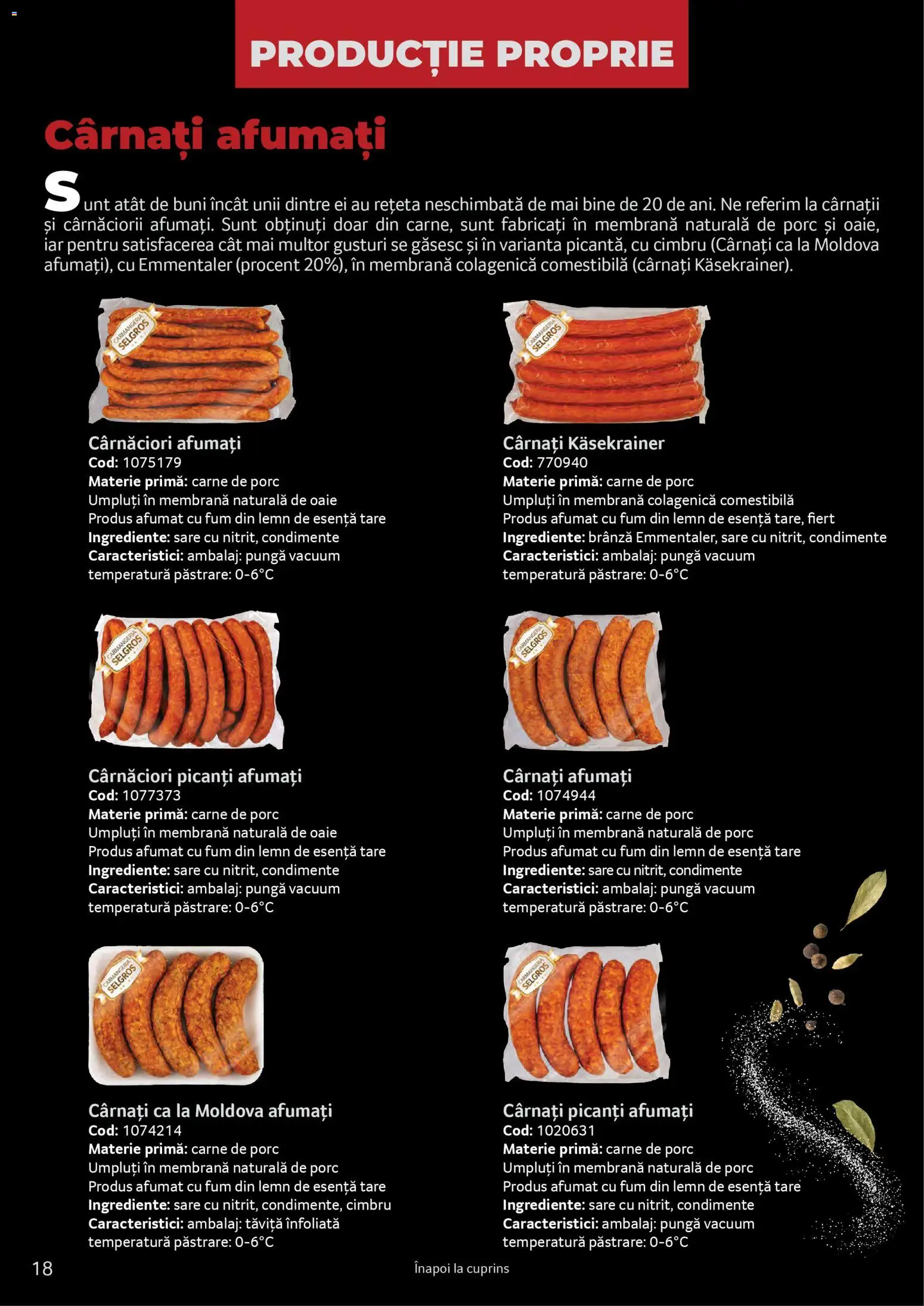 Catalog Selgros 25 2026 - 30 Martie 2027 | Pagina 18 | Produse: Pungă, Brânză, Carne De Porc, Condimente