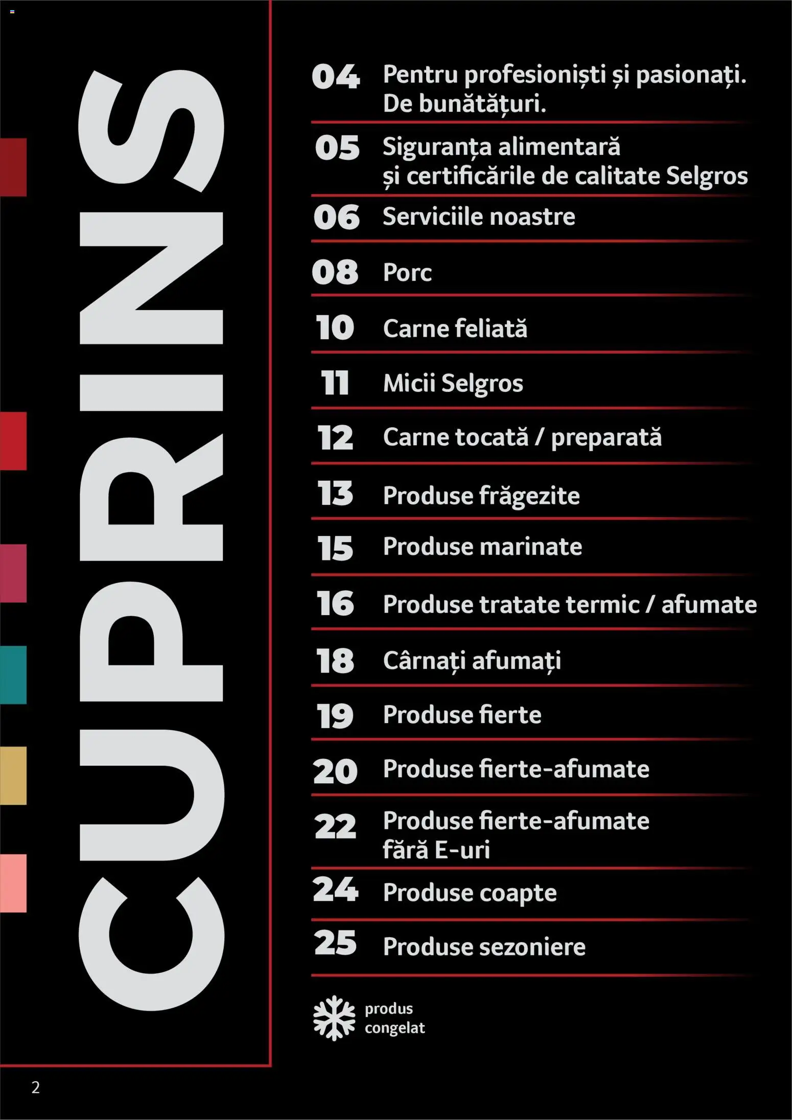 Catalog Selgros 25 2026 - 30 Martie 2027 | Pagina 2 | Produse: Carne tocată, Cârnați