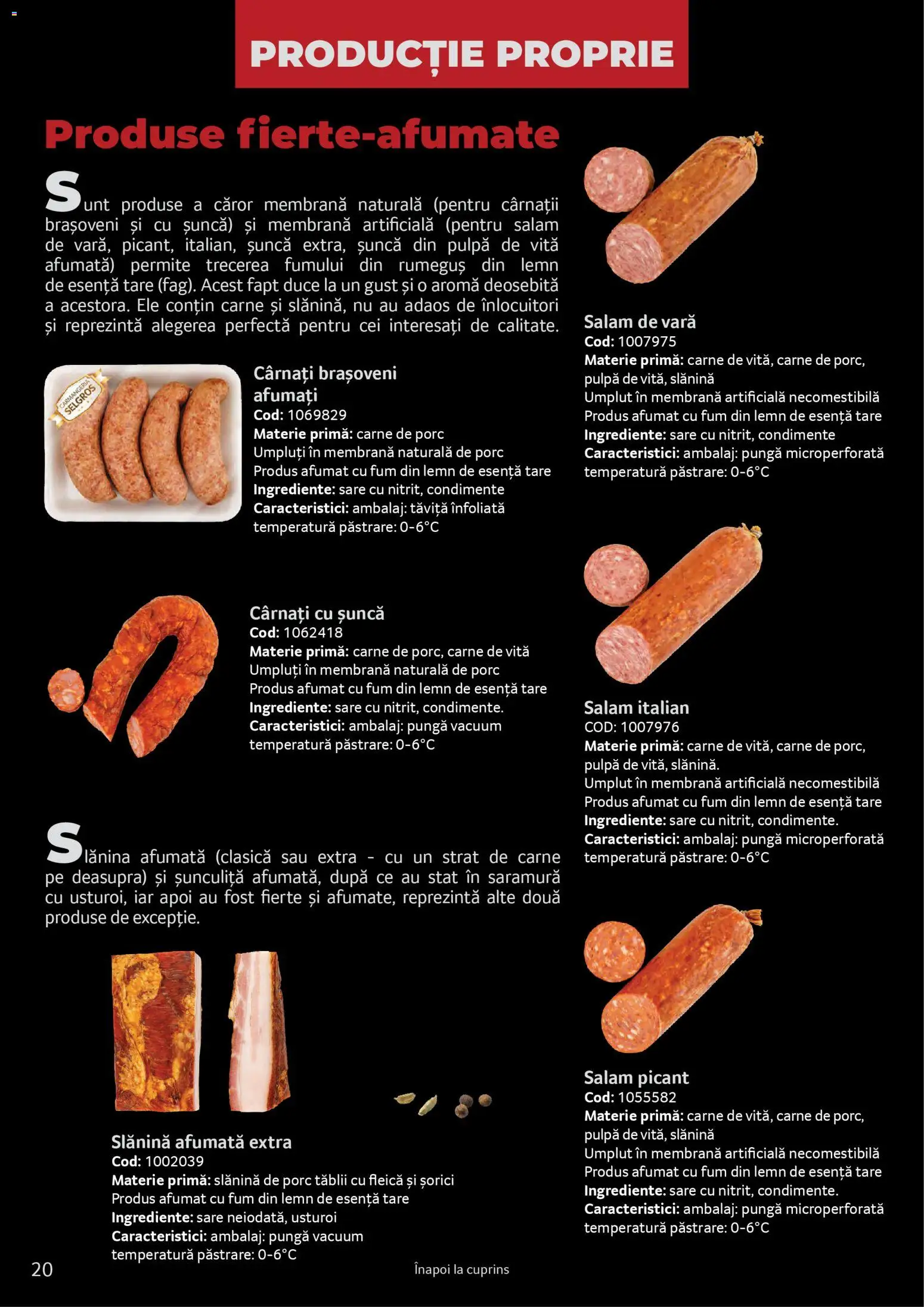 Catalog Selgros 25 2026 - 30 Martie 2027 | Pagina 20 | Produse: Unt, Salam, Carne De Porc, Carne De Vită