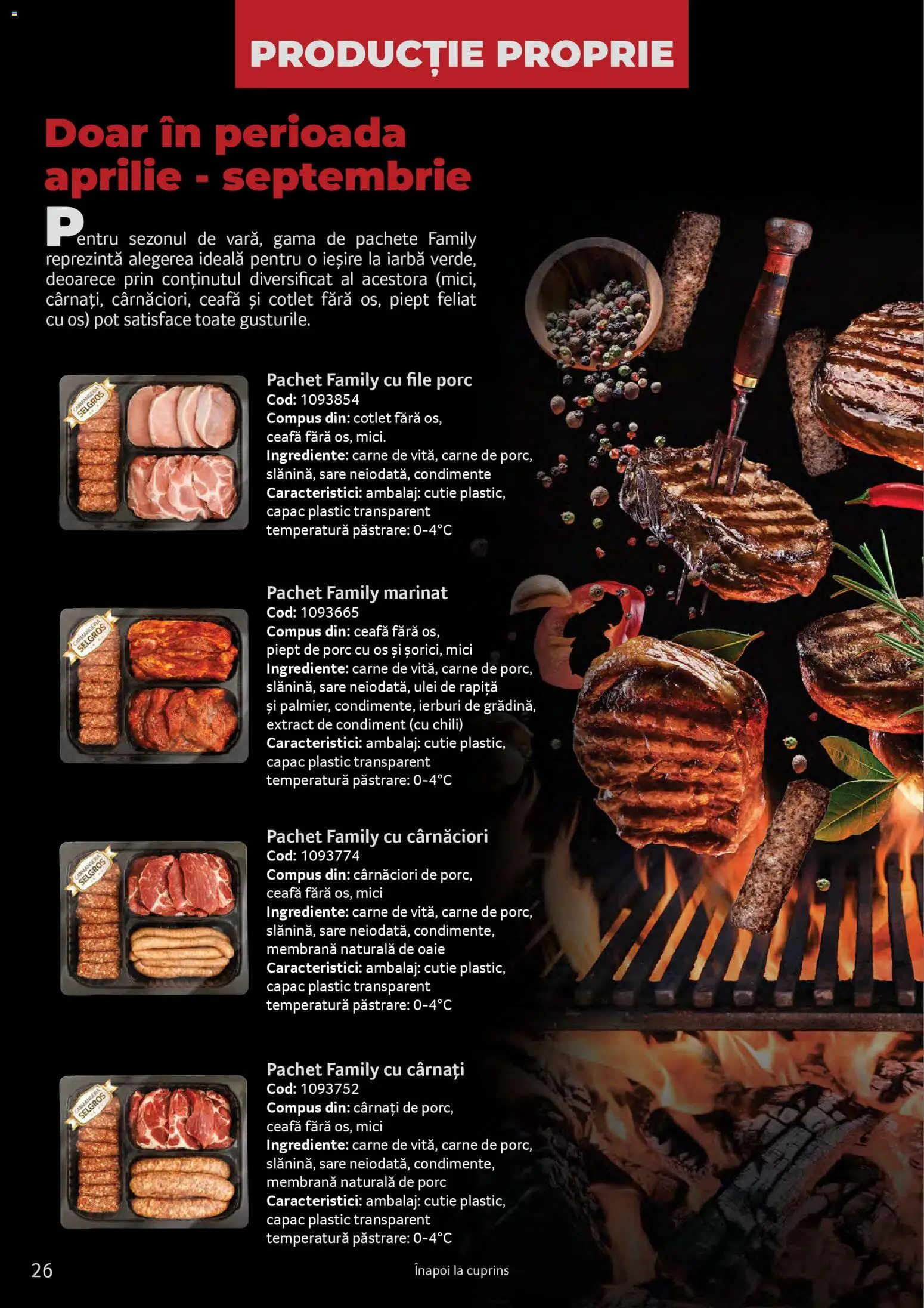 Catalog Selgros 25 2026 - 30 Martie 2027 | Pagina 26 | Produse: Ulei, Condimente, Sare, Cârnați