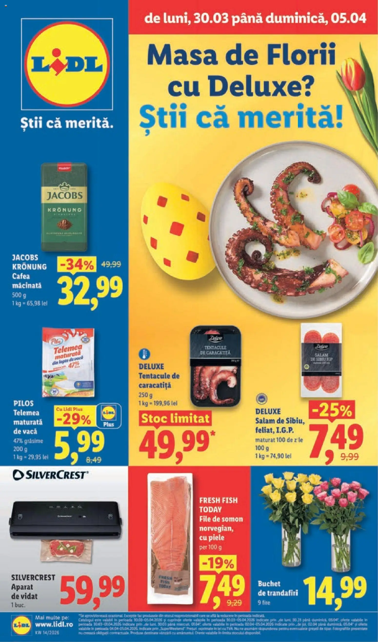 Catalog LIDL 30 Martie - 4 Aprilie 2026 | Pagina 1 | Produse: Toplar, Masă, Cremă, Cafea