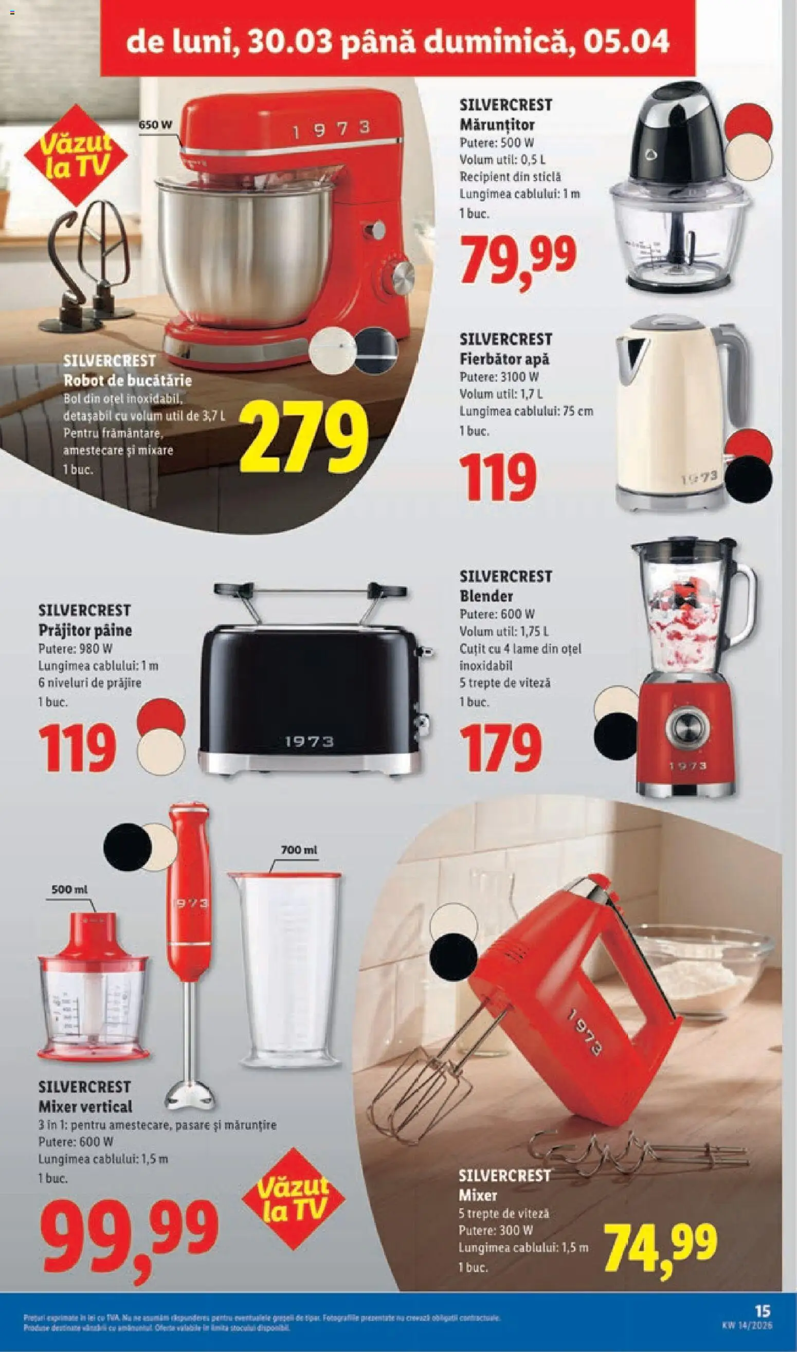 Catalog LIDL 30 Martie - 4 Aprilie 2026 | Pagina 15 | Produse: Robot de bucătarie, Robot, Cuțit, Apă