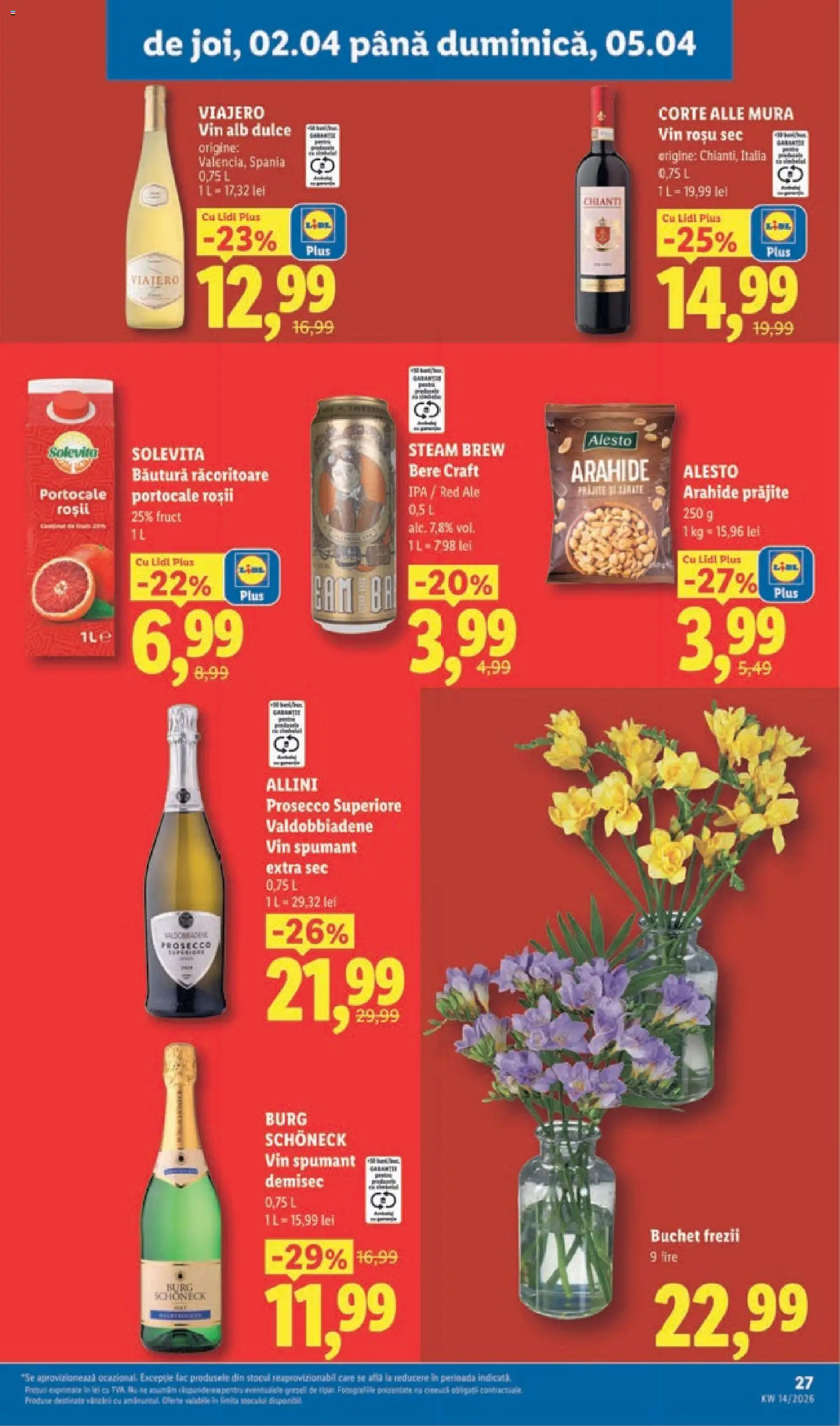 Catalog LIDL 30 Martie - 4 Aprilie 2026 | Pagina 27 | Produse: Arahide, Prosecco, Portocale, Roșii
