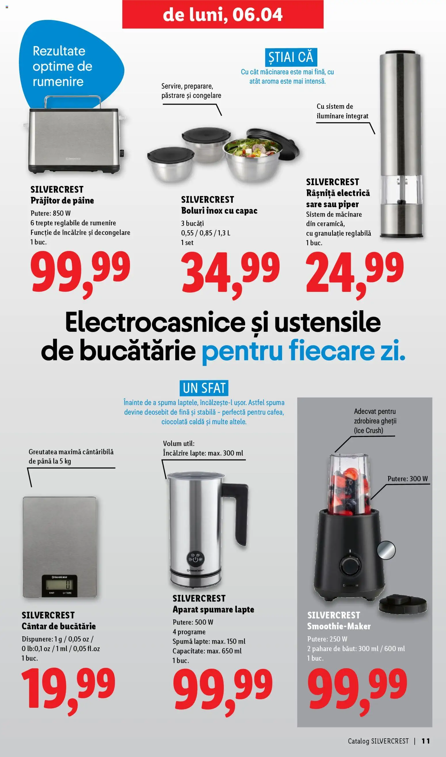 Catalog LIDL 30 Martie - 9 Mai 2026 | Pagina 11 | Produse: Toaster, Cântar, Pâine, Sare