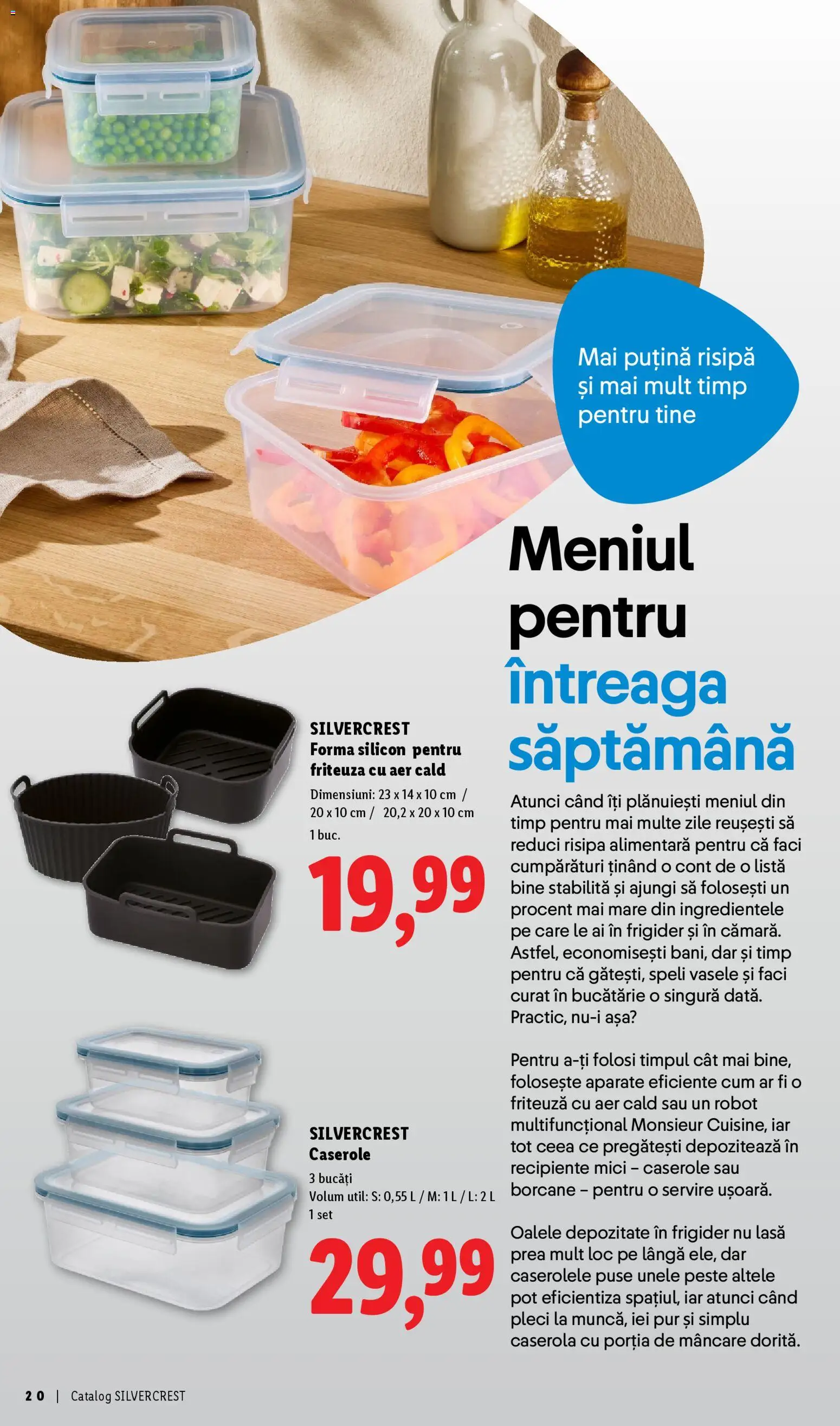 Catalog LIDL 30 Martie - 9 Mai 2026 | Pagina 20 | Produse: Frigider, Friteuză, Bucătărie, Recipiente