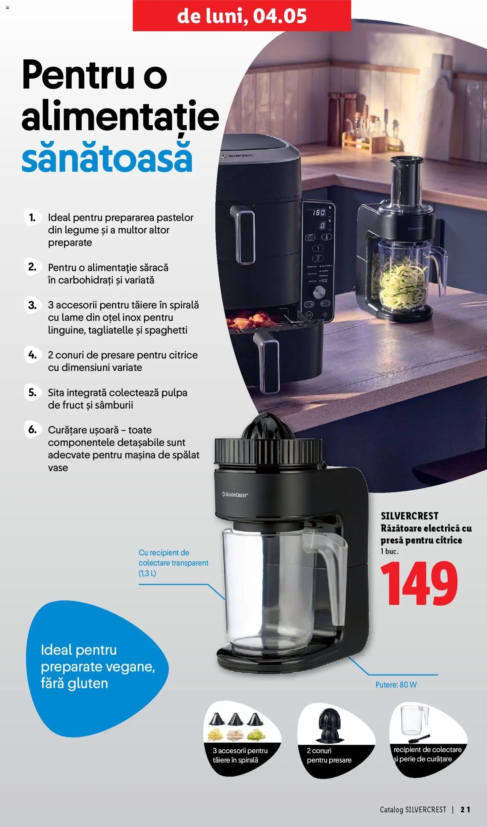 Catalog LIDL 30 Martie - 9 Mai 2026 | Pagina 21 | Produse: Mașină De Spălat, Mașină De Spălat Vase, Răzătoare, Perie