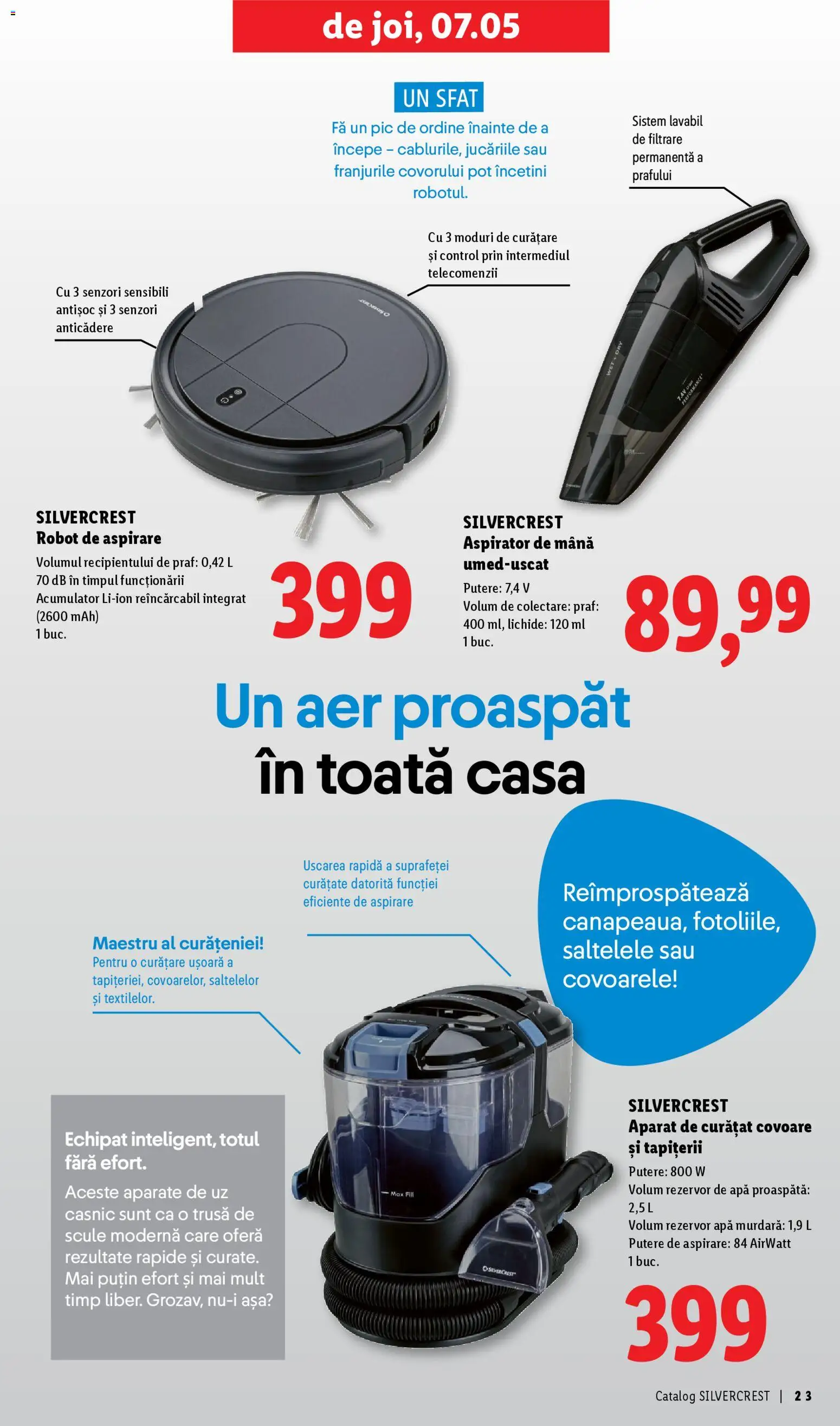 Catalog LIDL 30 Martie - 9 Mai 2026 | Pagina 23 | Produse: Aspirator, Robot, Apă