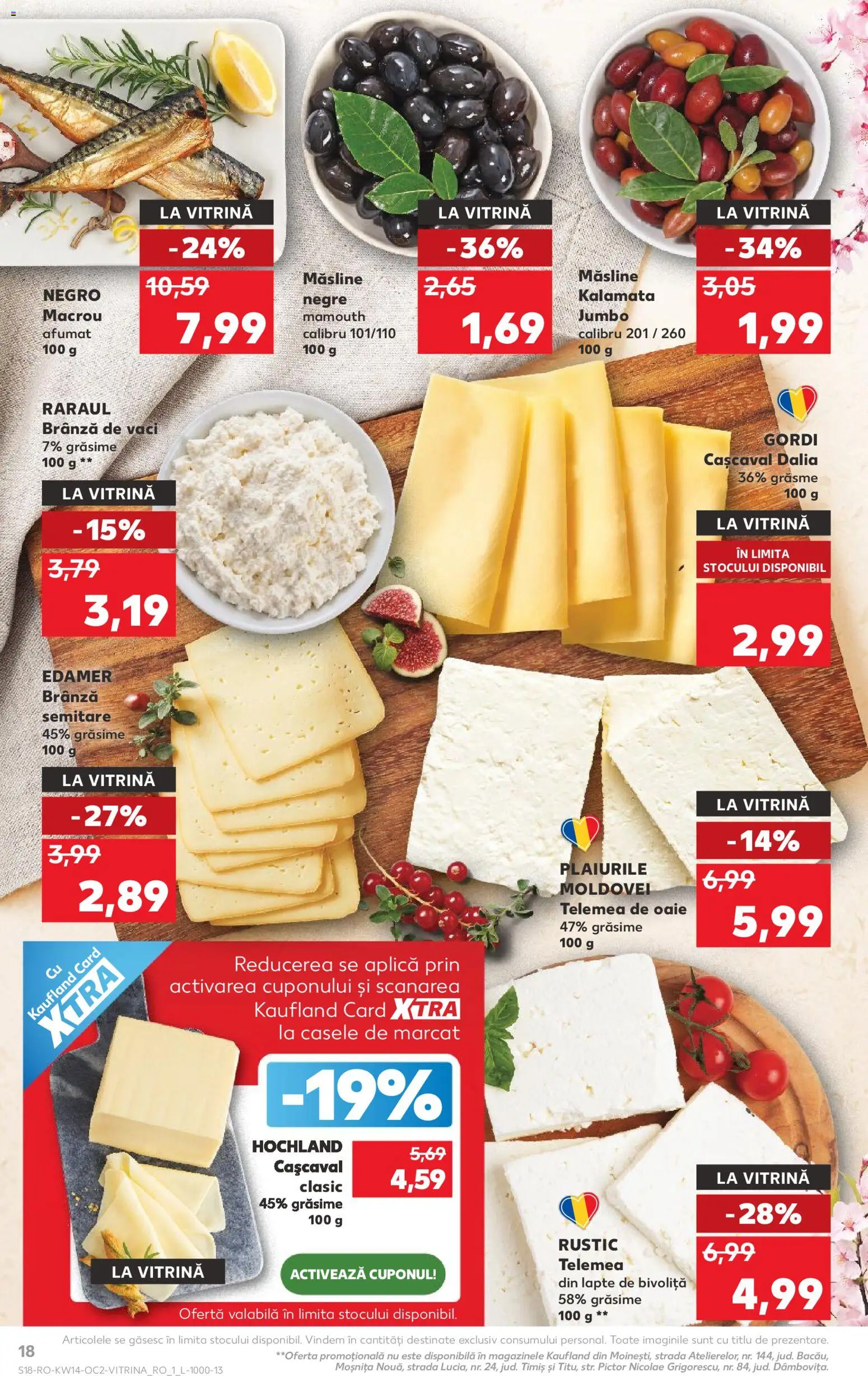 Catalog Kaufland 1 - 6 Aprilie 2026 | Pagina 18 | Produse: Hijyenik ped, Măsline, Lapte, Brânză