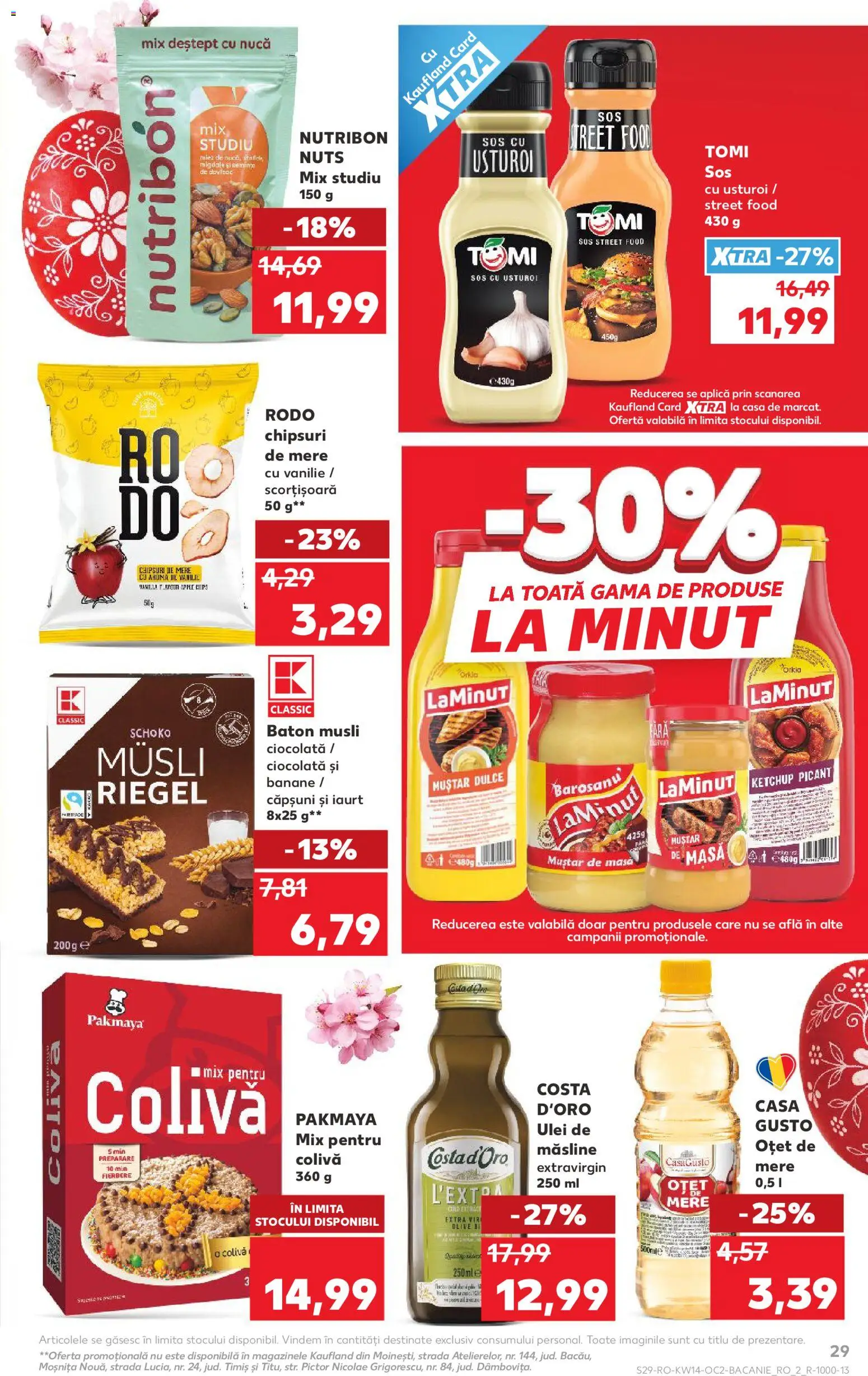 Catalog Kaufland 1 - 6 Aprilie 2026 | Pagina 29 | Produse: Migdale, Ciocolată, Banane, Ketchup
