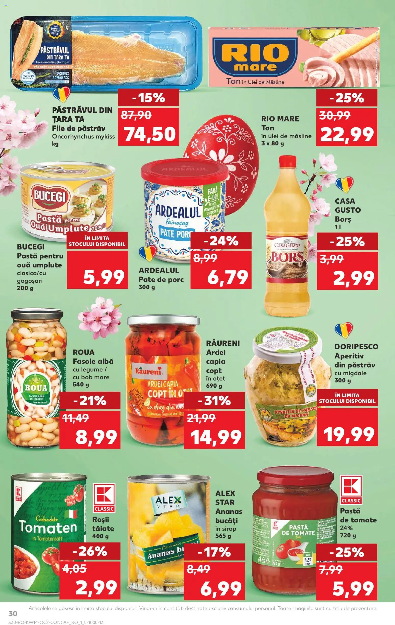 Catalog Kaufland 1 - 6 Aprilie 2026 | Pagina 30 | Produse: Konuşturucu Kuş Yemleri, Ulei, Oțet, Paste