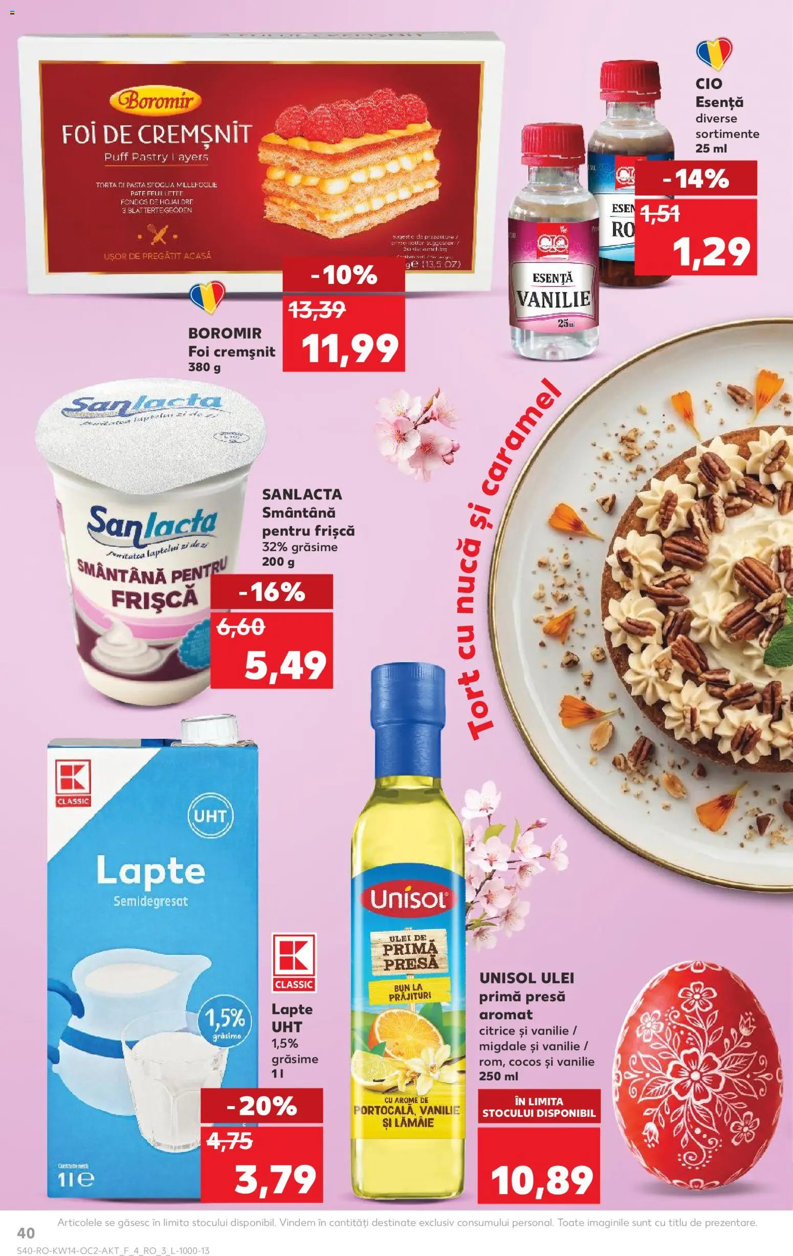 Catalog Kaufland 1 - 6 Aprilie 2026 | Pagina 40 | Produse: Presă, Lapte, Smântână, Lămâie