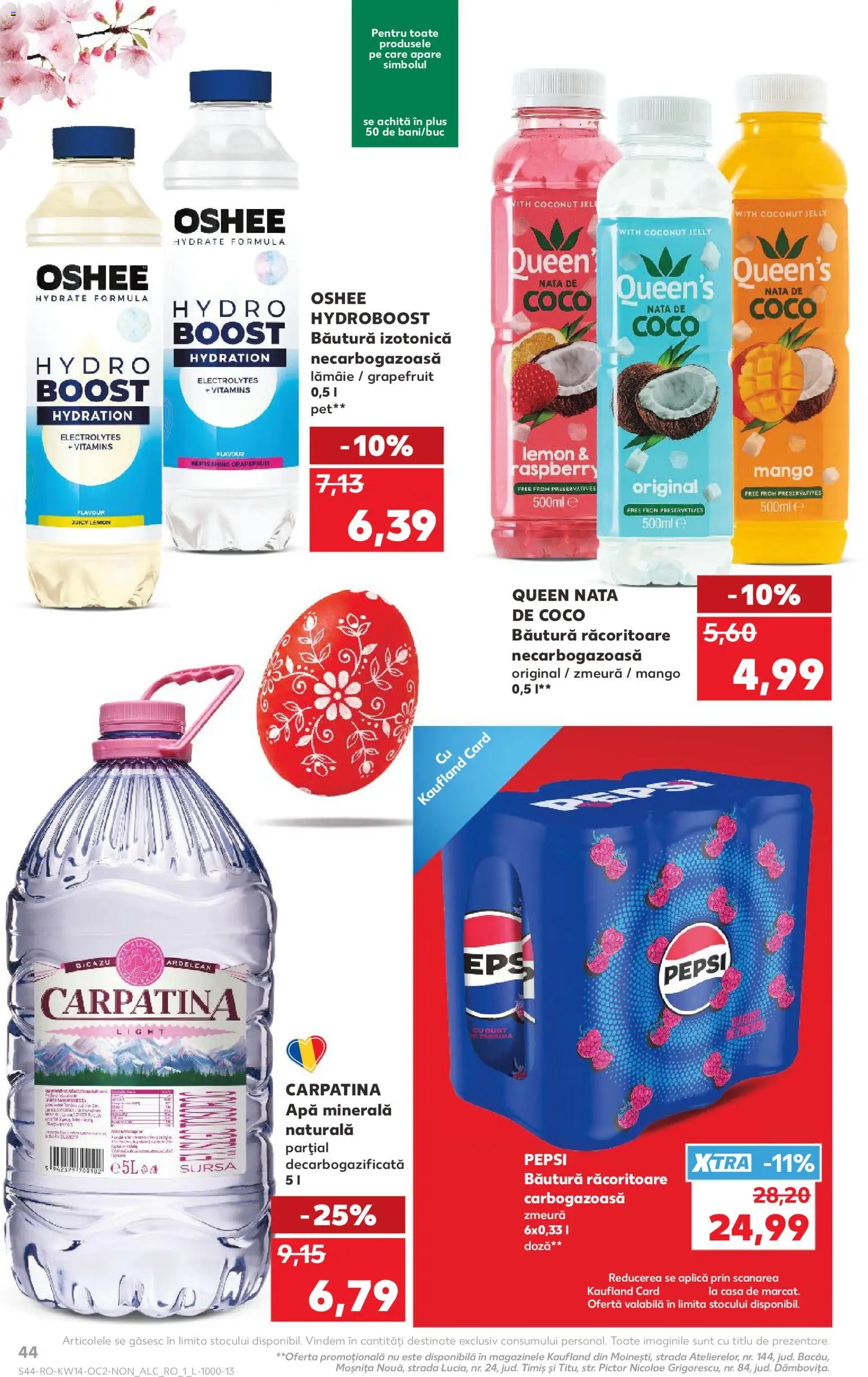 Catalog Kaufland 1 - 6 Aprilie 2026 | Pagina 44 | Produse: Yazı tahtası kalemi, Apă, Lămâie, Mango