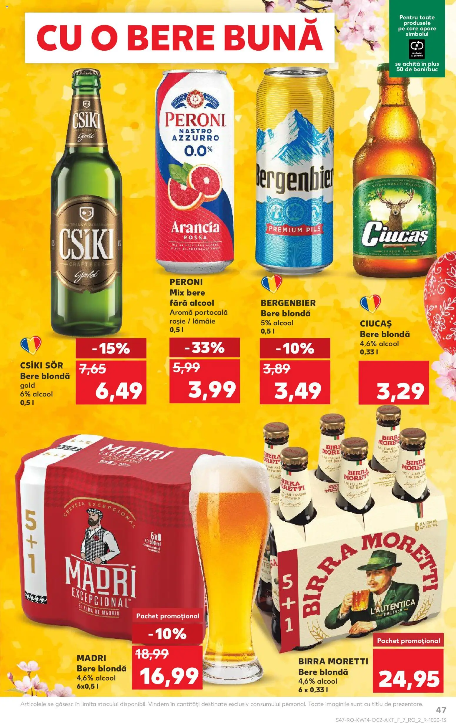 Catalog Kaufland 1 - 6 Aprilie 2026 | Pagina 47 | Produse: Bere, Plastik Kulübe, Lămâie