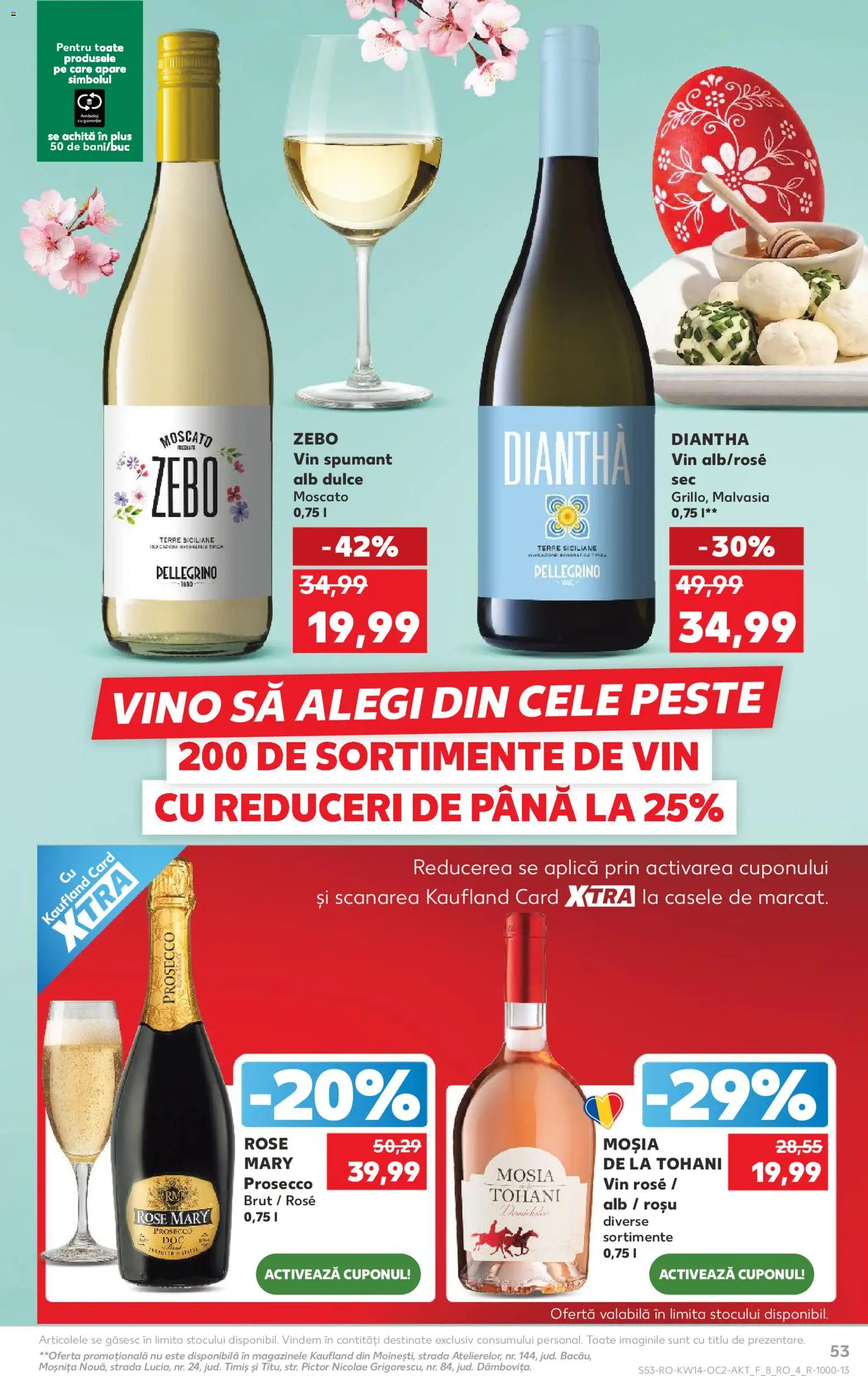 Catalog Kaufland 1 - 6 Aprilie 2026 | Pagina 53 | Produse: Prosecco, Vin, Pește