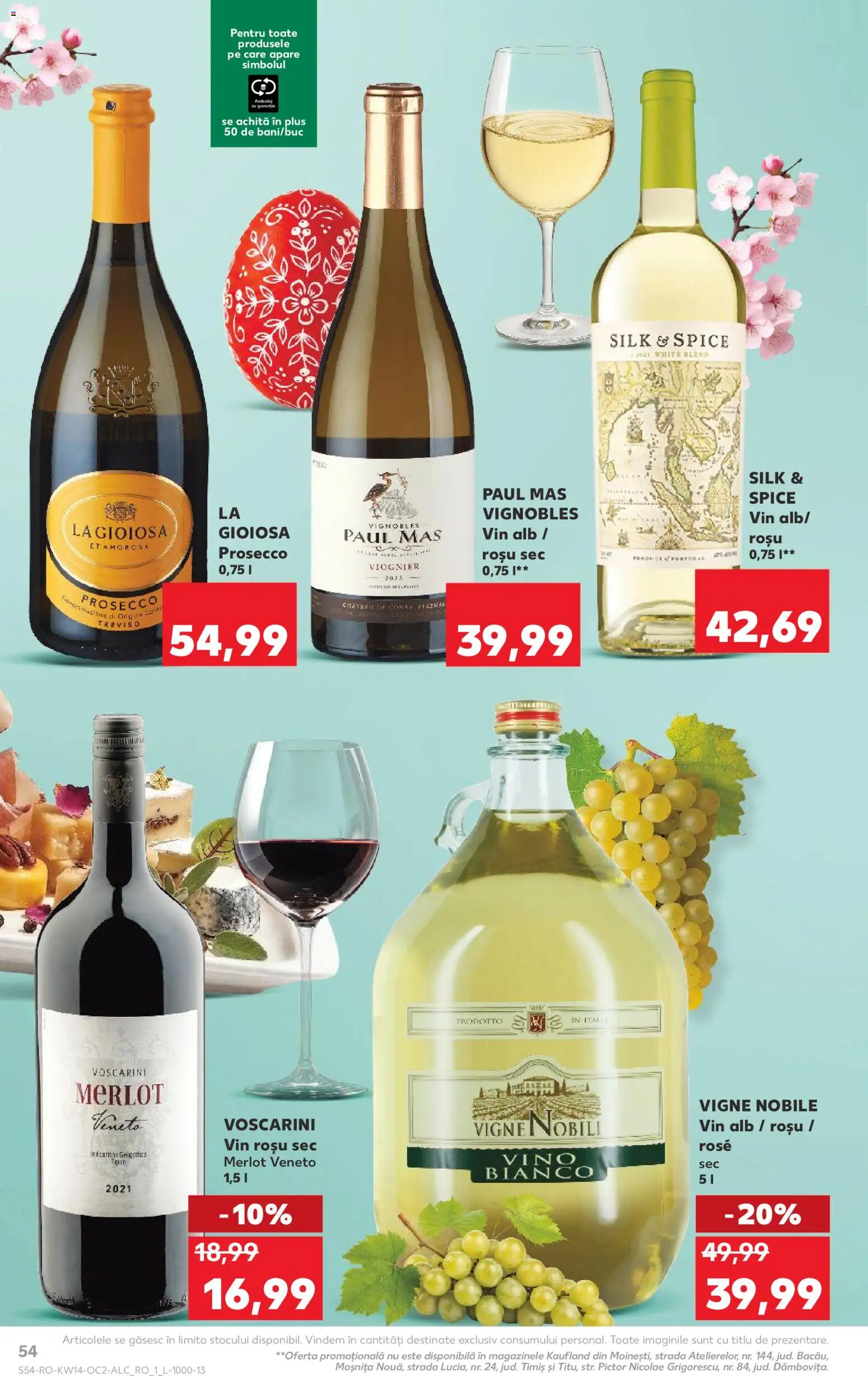 Catalog Kaufland 1 - 6 Aprilie 2026 | Pagina 54 | Produse: Prosecco, Vin