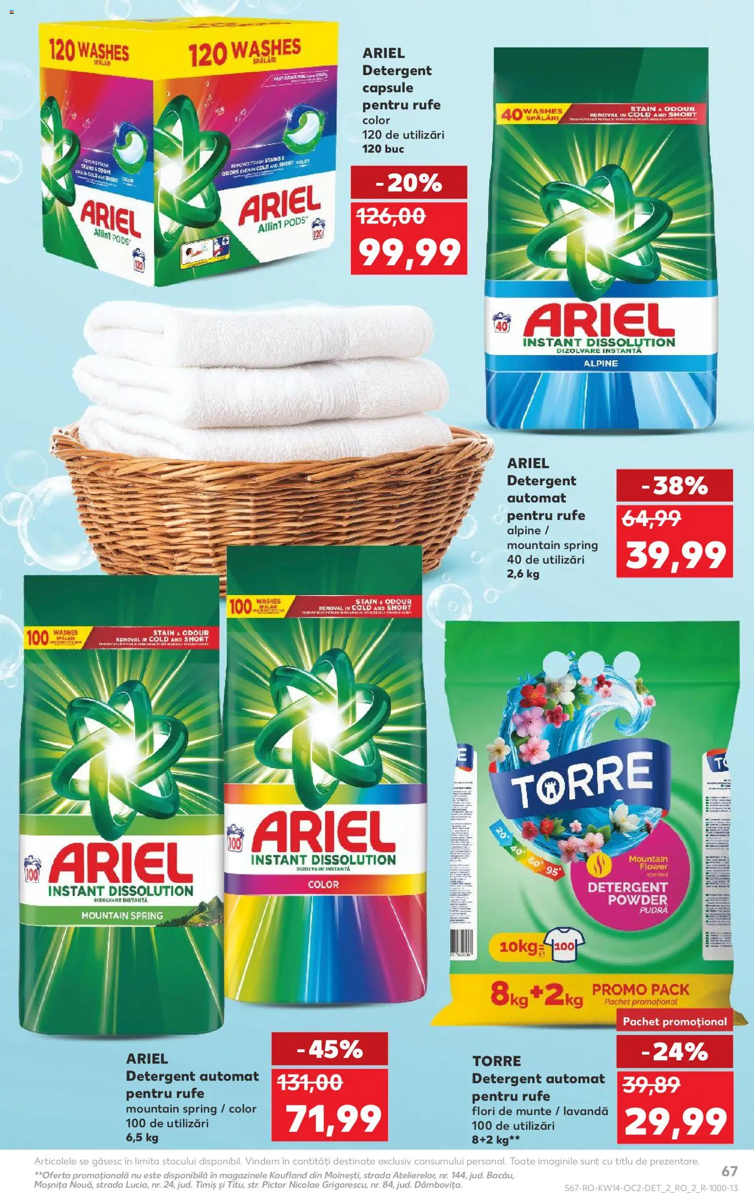 Catalog Kaufland 1 - 6 Aprilie 2026 | Pagina 67 | Produse: Kedi Ödül Oyuncakları, Pudră, Detergent