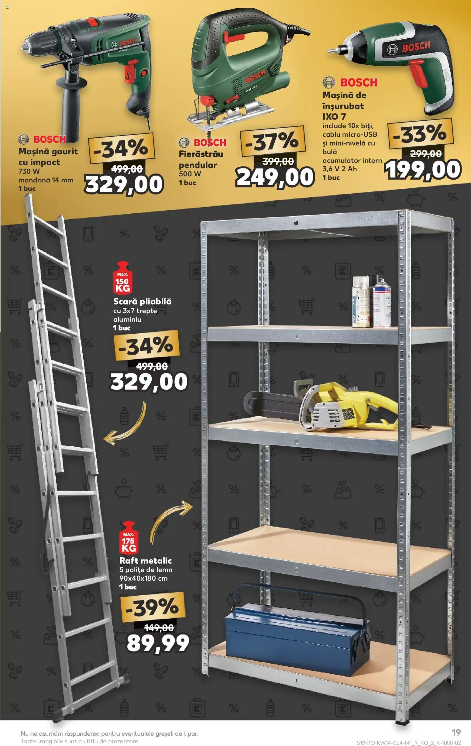 Catalog Kaufland 1 - 6 Aprilie 2026 | Pagina 19 | Produse: Cablu, Scară, Raft, Peluş Köpek Yatağı