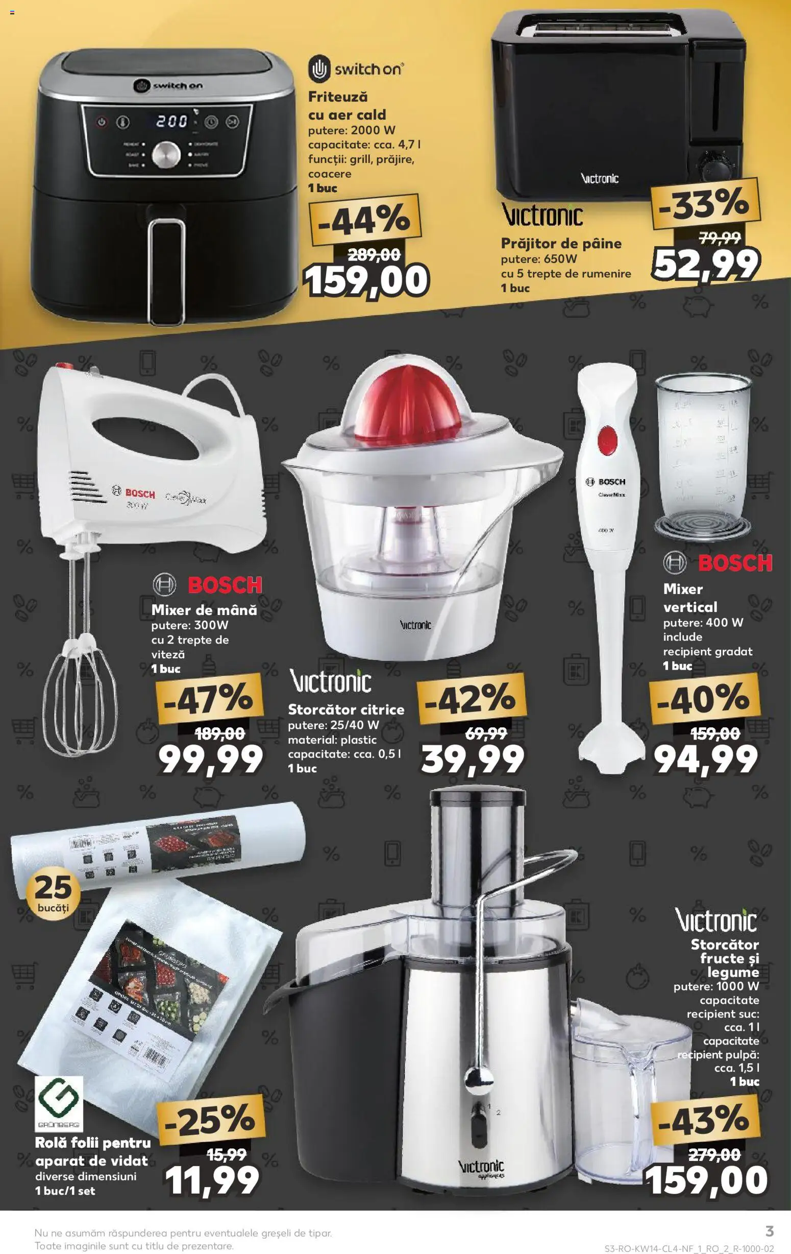 Catalog Kaufland 1 - 6 Aprilie 2026 | Pagina 3 | Produse: Blender, Ginseng, Pâine, Suc