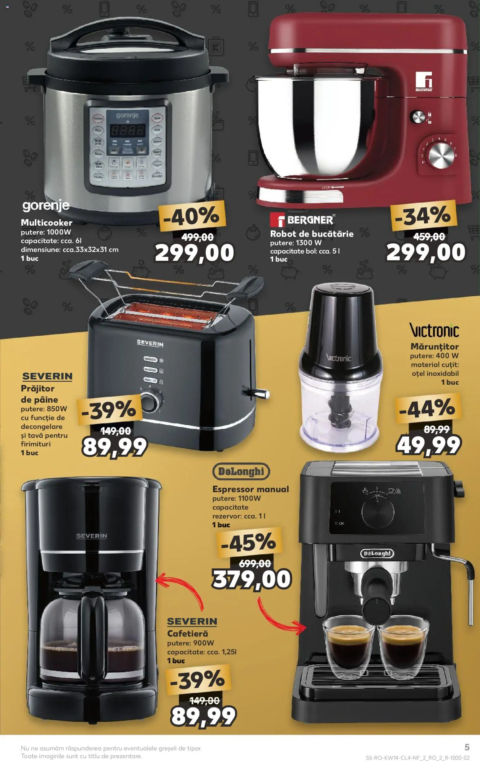 Catalog Kaufland 1 - 6 Aprilie 2026 | Pagina 5 | Produse: Robot de bucătarie, Bol, Toaster, Pâine