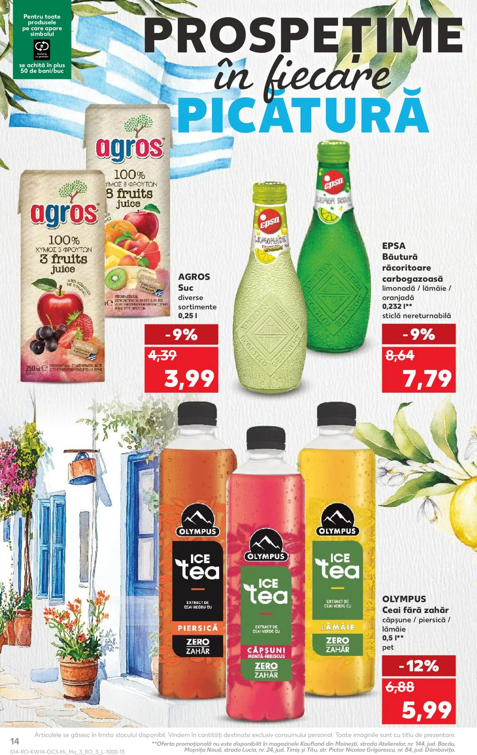 Catalog Kaufland 1 - 6 Aprilie 2026 | Pagina 14 | Produse: Piersică, Suc, Căpșuni, Zahăr