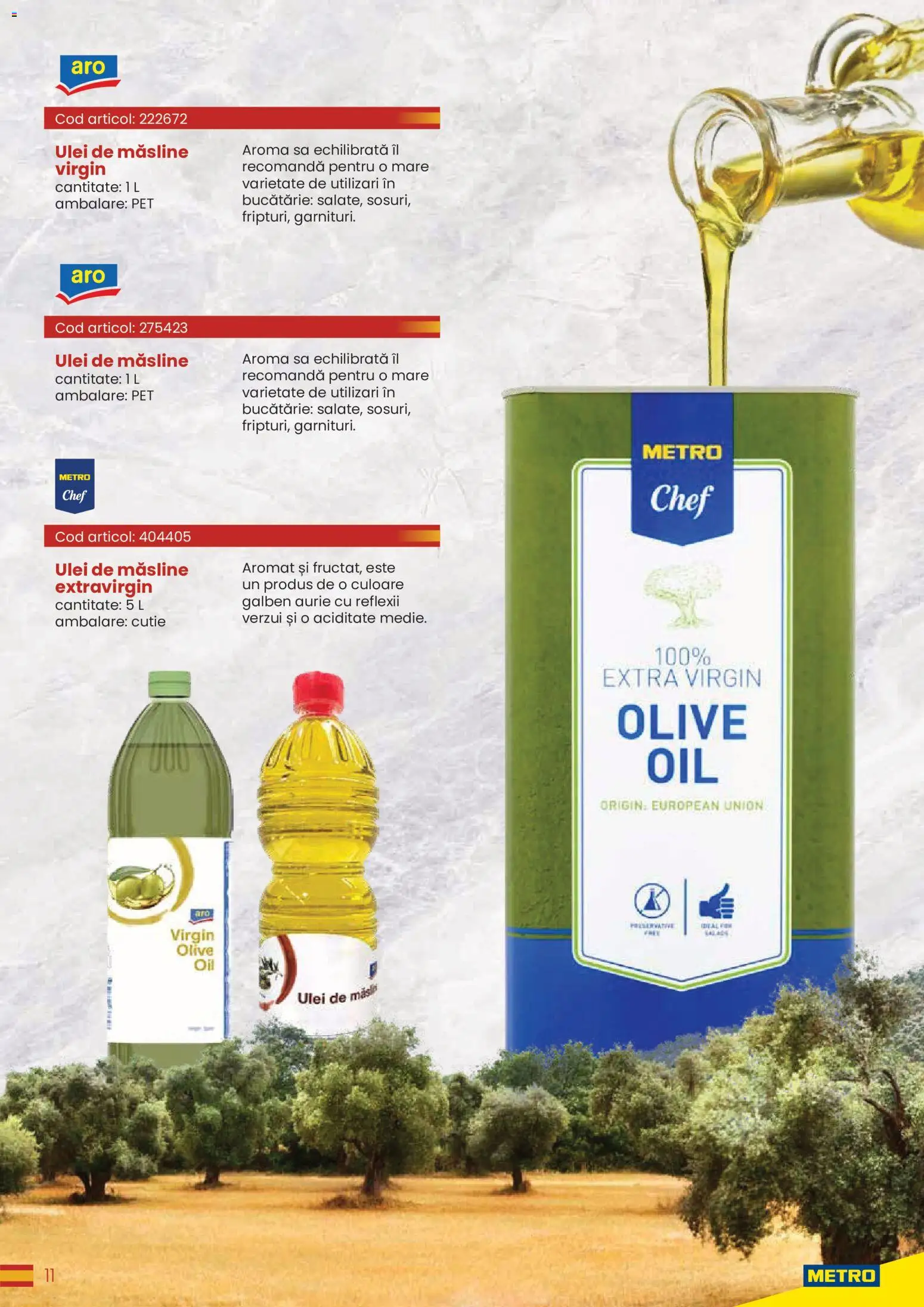 Catalog METRO 30 Martie - 30 Decembrie 2026 | Pagina 11 | Produse: Bucătărie, Cutie, Măsline, Ulei