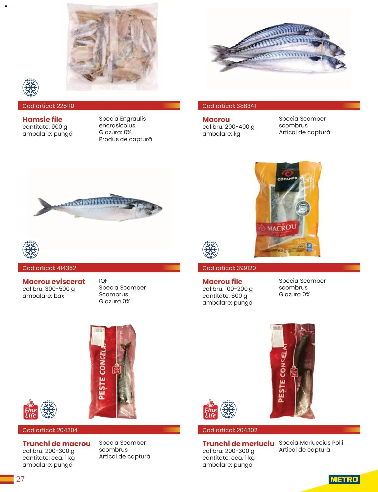 Catalog METRO 30 Martie - 30 Decembrie 2026 | Pagina 27 | Produse: Pungă, Pește