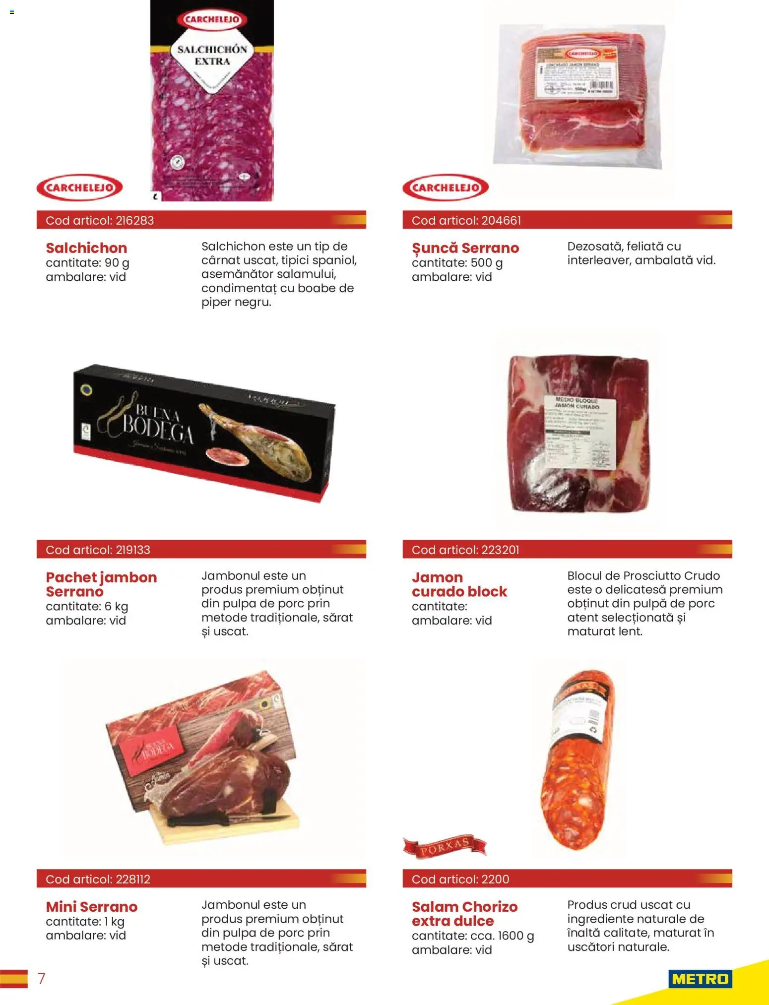 Catalog METRO 30 Martie - 30 Decembrie 2026 | Pagina 7 | Produse: Salam, Șuncă, Piper
