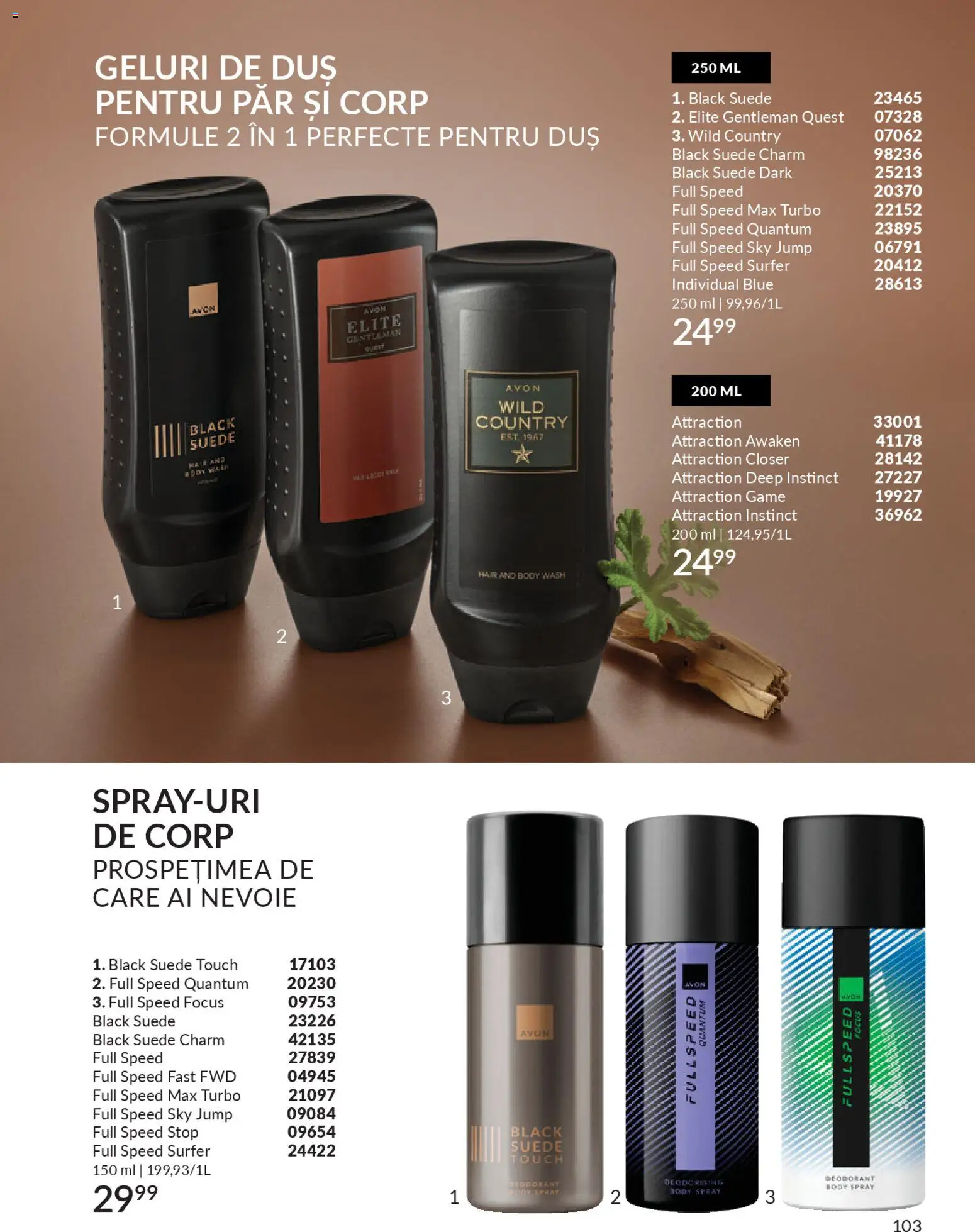 Catalog Avon 1 - 29 Aprilie 2026 | Pagina 105 | Produse: Body, Duș, Deodorant
