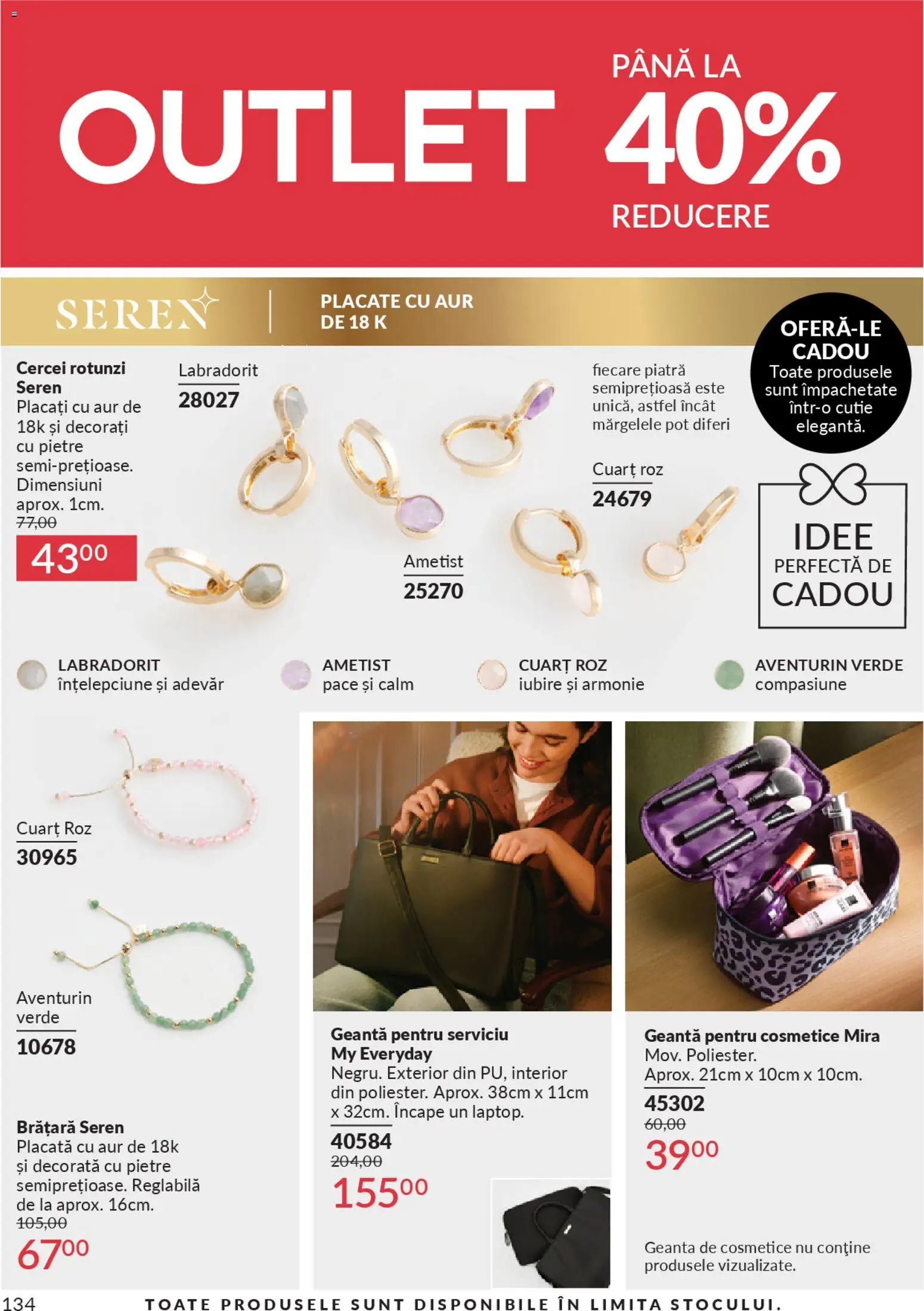 Catalog Avon 1 - 29 Aprilie 2026 | Pagina 136 | Produse: Geantă, Cercei, Brățară, Cutie