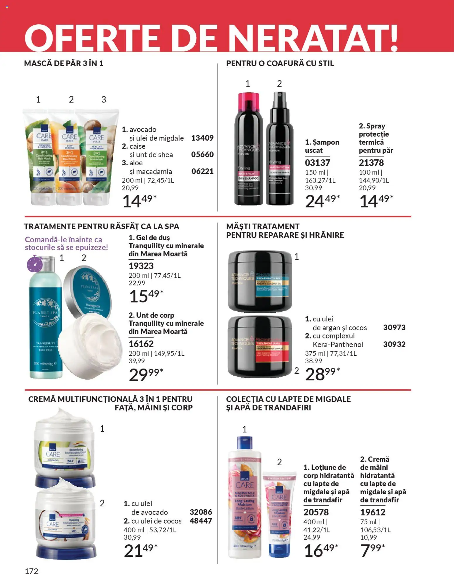 Catalog Avon 1 - 29 Aprilie 2026 | Pagina 174 | Produse: Body, Șampon, Gel de duș, Avocado