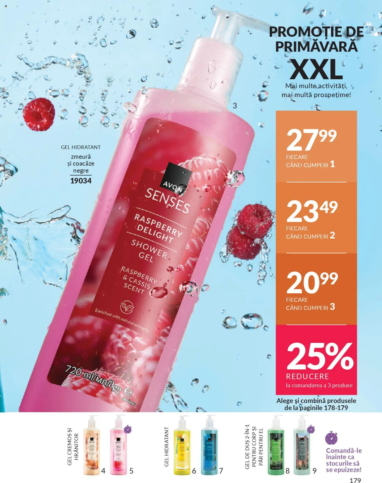 Catalog Avon 1 - 29 Aprilie 2026 | Pagina 181 | Produse: Zmeură, Duș, Gel de duș