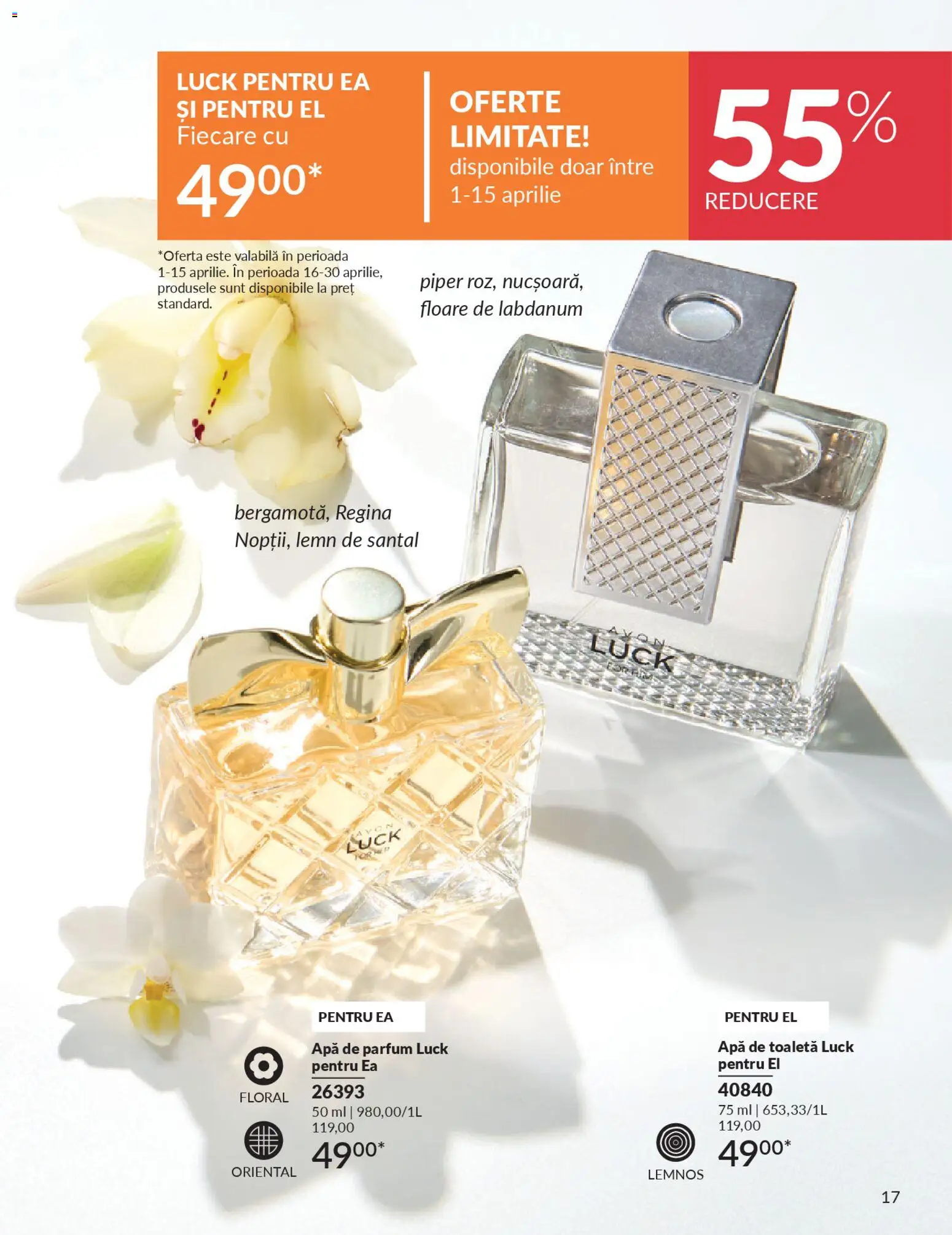 Catalog Avon 1 - 29 Aprilie 2026 | Pagina 19 | Produse: Apă de parfum, Toaletă, Parfum, Apă
