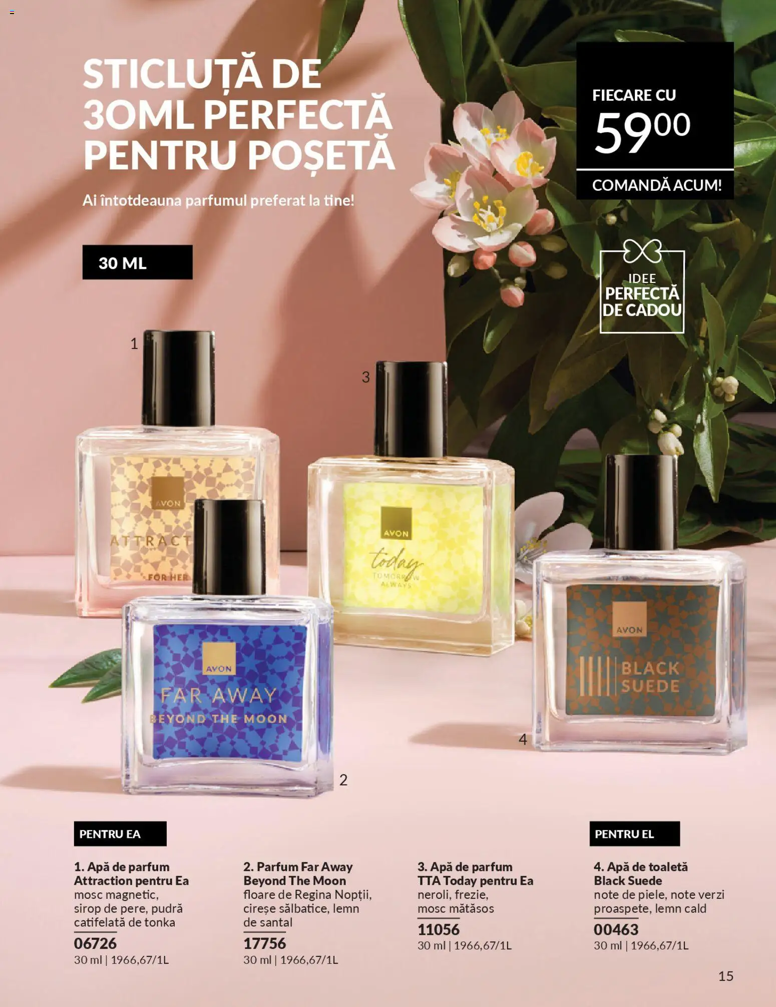 Catalog Avon 1 - 29 Aprilie 2026 | Pagina 197 | Produse: Toaletă, Apă de toaletă, Sirop, Cireșe