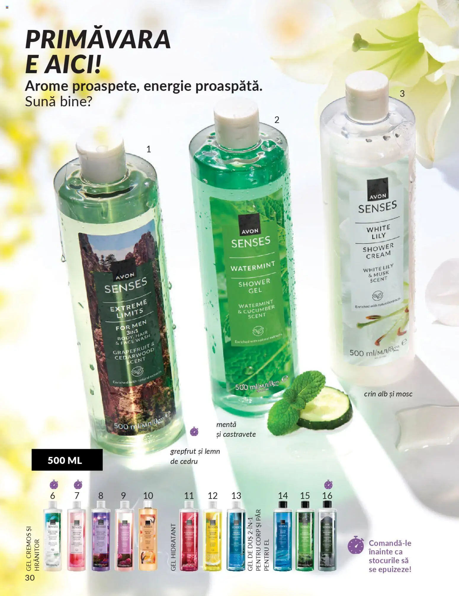 Catalog Avon 1 - 29 Aprilie 2026 | Pagina 32 | Produse: Duș, Gel de duș, Grepfrut