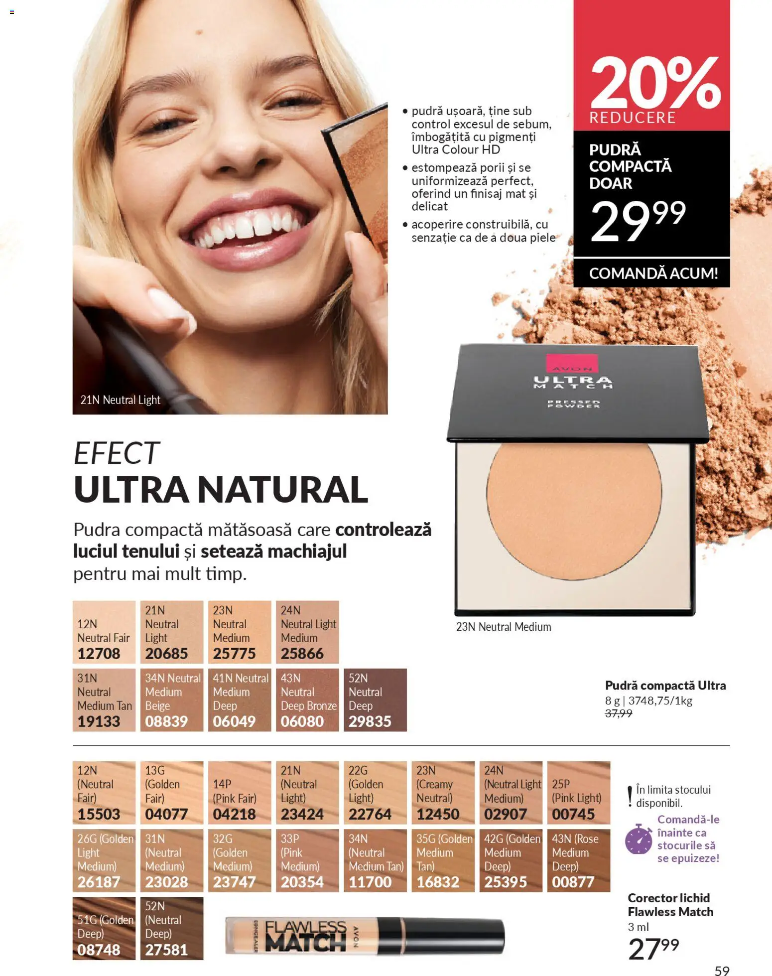Catalog Avon 1 - 29 Aprilie 2026 | Pagina 61 | Produse: Concealer, Pudră